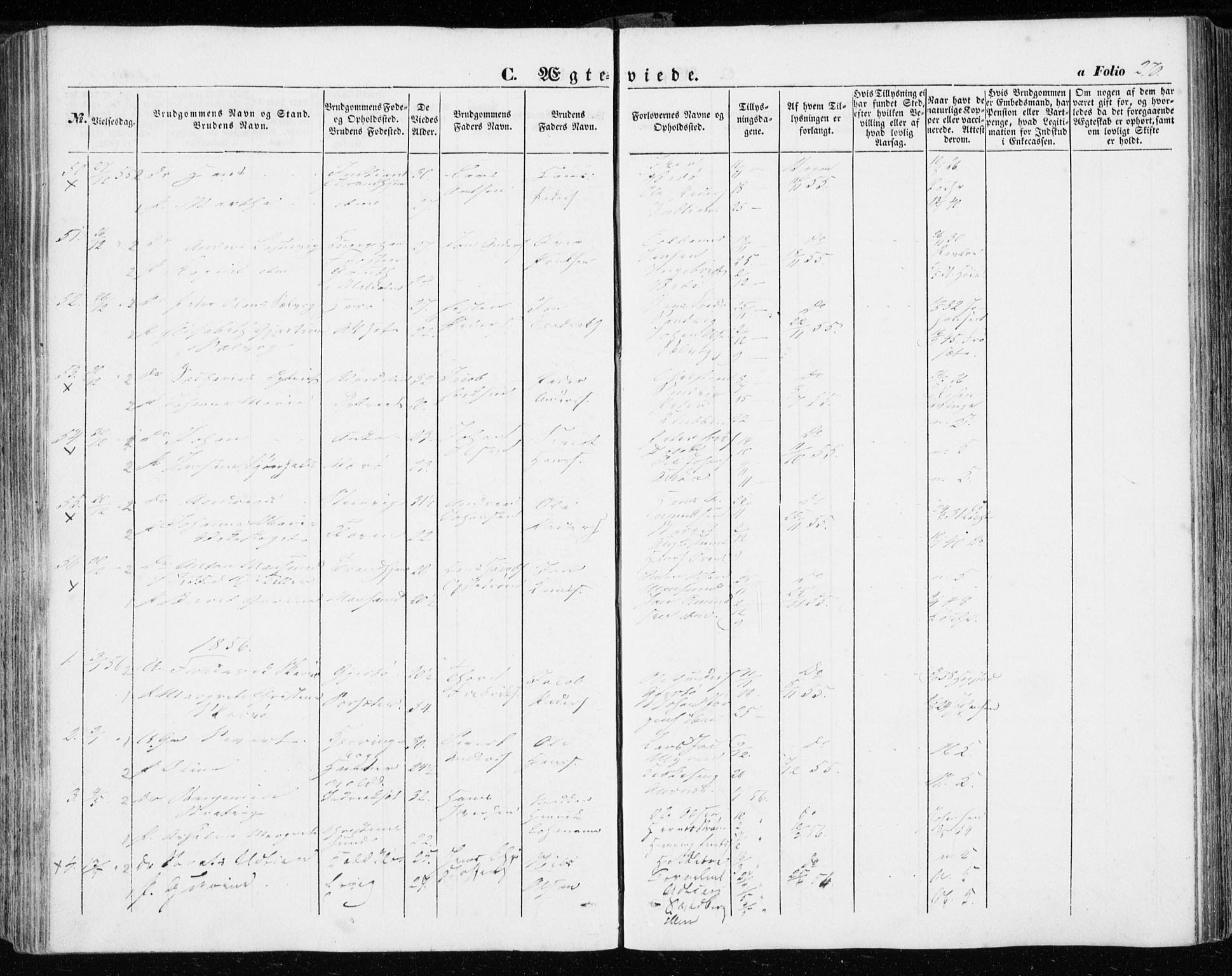 Ministerialprotokoller, klokkerbøker og fødselsregistre - Sør-Trøndelag, SAT/A-1456/634/L0530: Parish register (official) no. 634A06, 1852-1860, p. 270