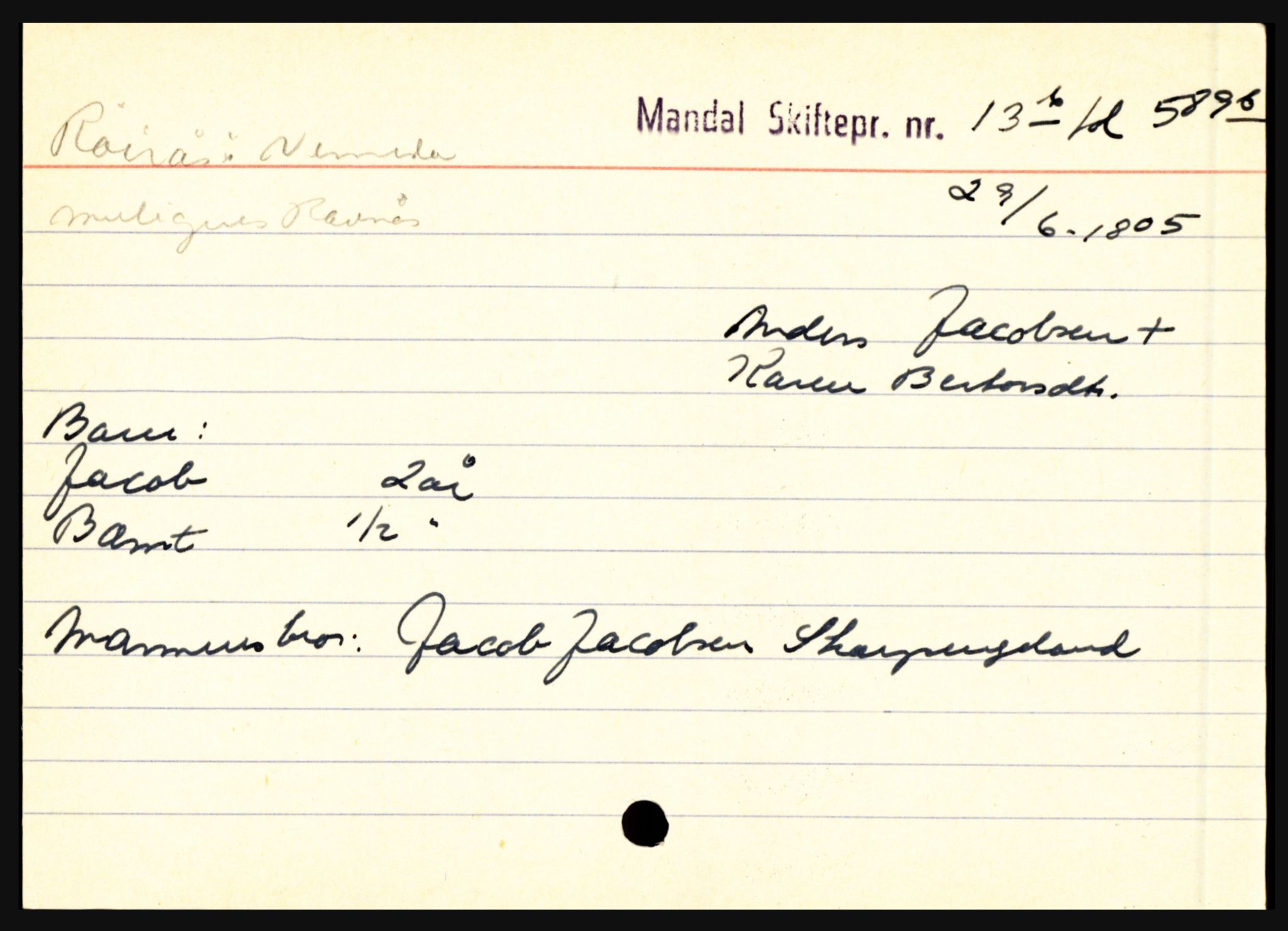 Mandal sorenskriveri, SAK/1221-0005/001/H, p. 19161