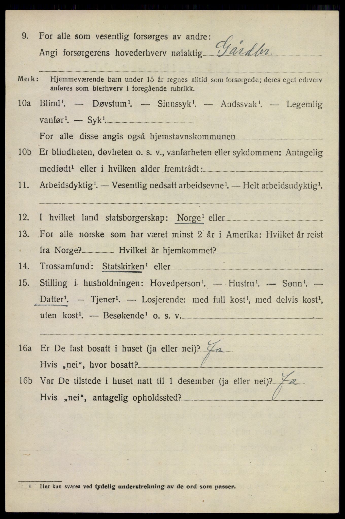 SAO, 1920 census for Sørum, 1920, p. 5442