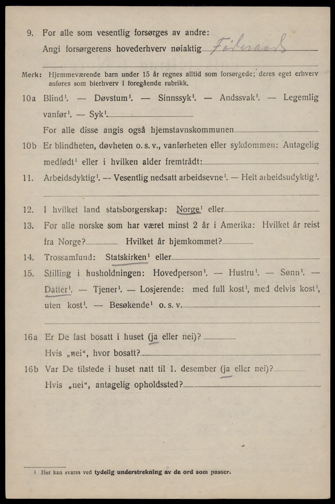 SAST, 1920 census for Skjold, 1920, p. 1677