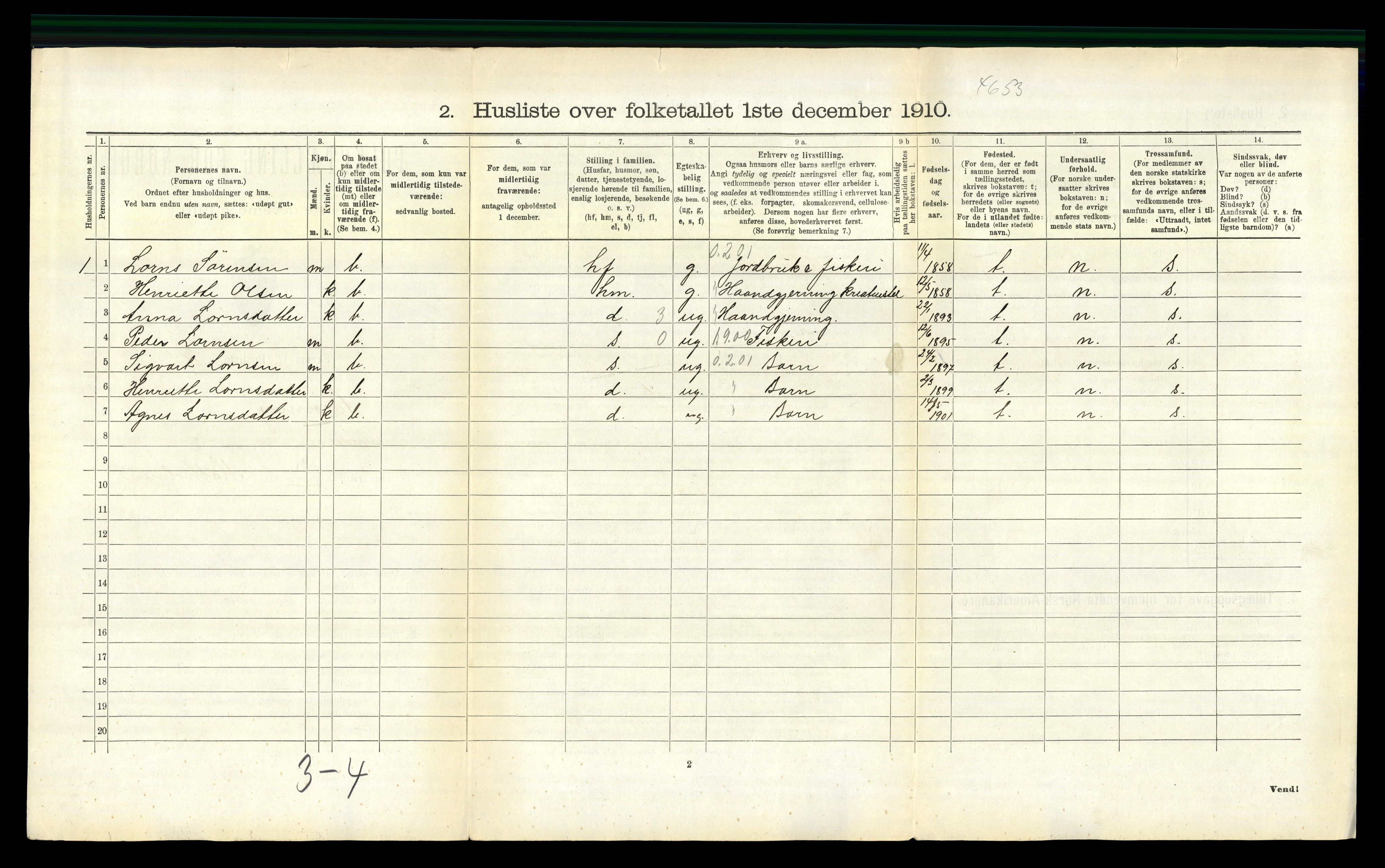 RA, 1910 census for Brønnøy, 1910, p. 782