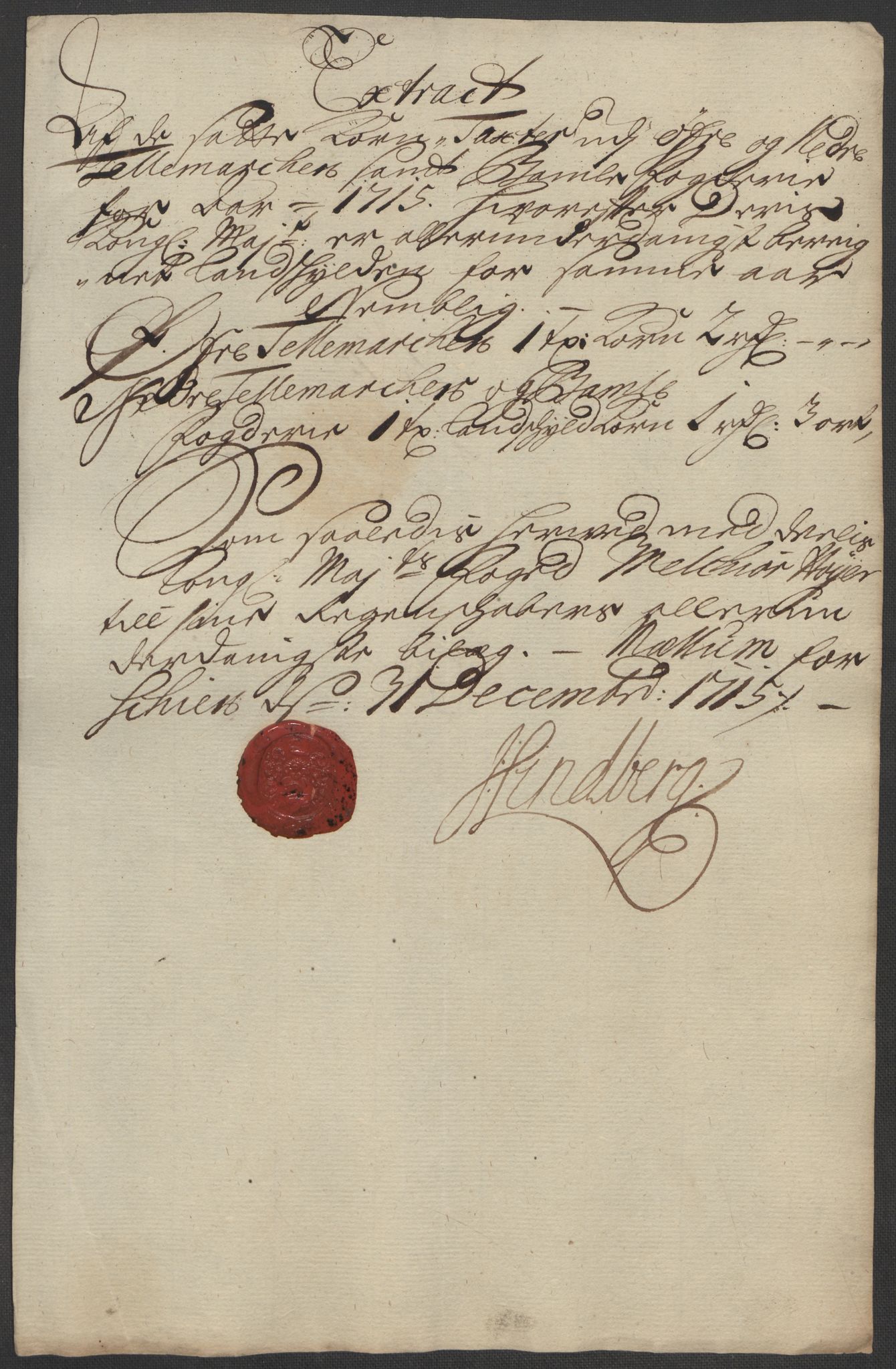 Rentekammeret inntil 1814, Reviderte regnskaper, Fogderegnskap, AV/RA-EA-4092/R36/L2127: Fogderegnskap Øvre og Nedre Telemark og Bamble, 1715, p. 177