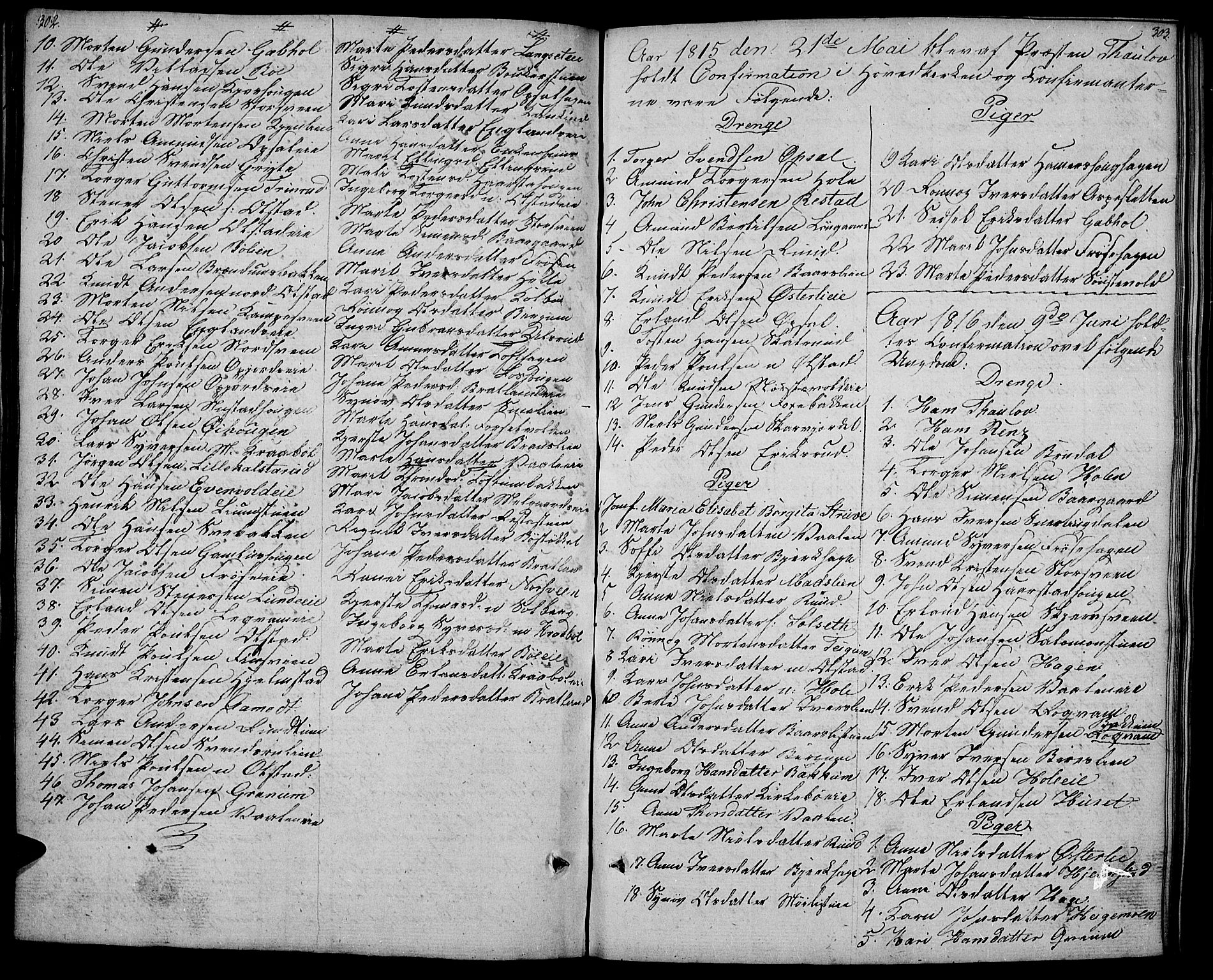 Gausdal prestekontor, SAH/PREST-090/H/Ha/Haa/L0004: Parish register (official) no. 4, 1809-1817, p. 302-303