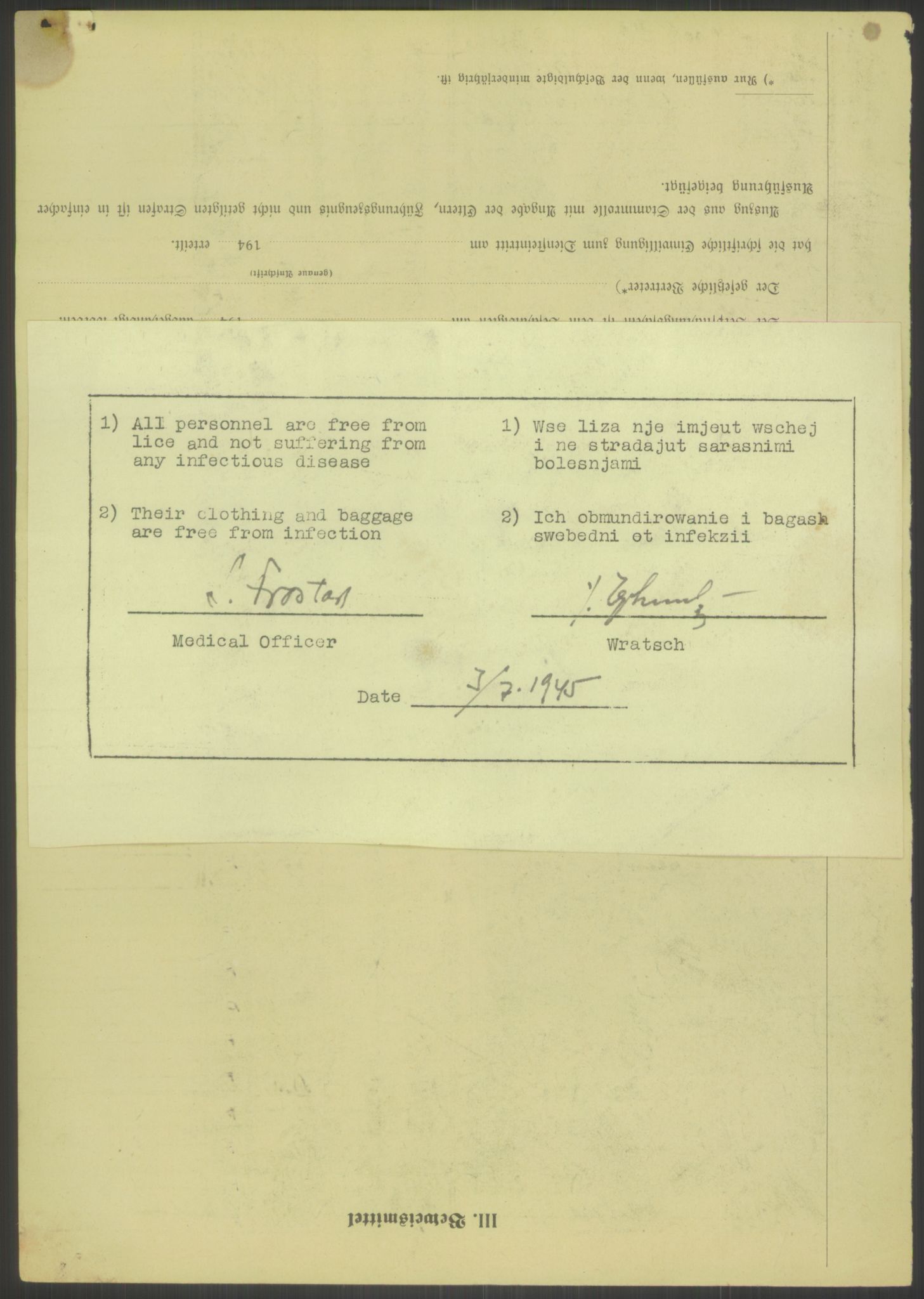 Flyktnings- og fangedirektoratet, Repatrieringskontoret, RA/S-1681/D/Db/L0023: Displaced Persons (DPs) og sivile tyskere, 1945-1948, p. 575