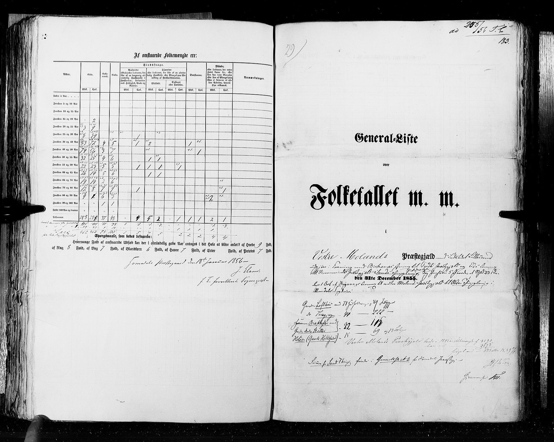 RA, Census 1855, vol. 3: Bratsberg amt, Nedenes amt og Lister og Mandal amt, 1855, p. 183