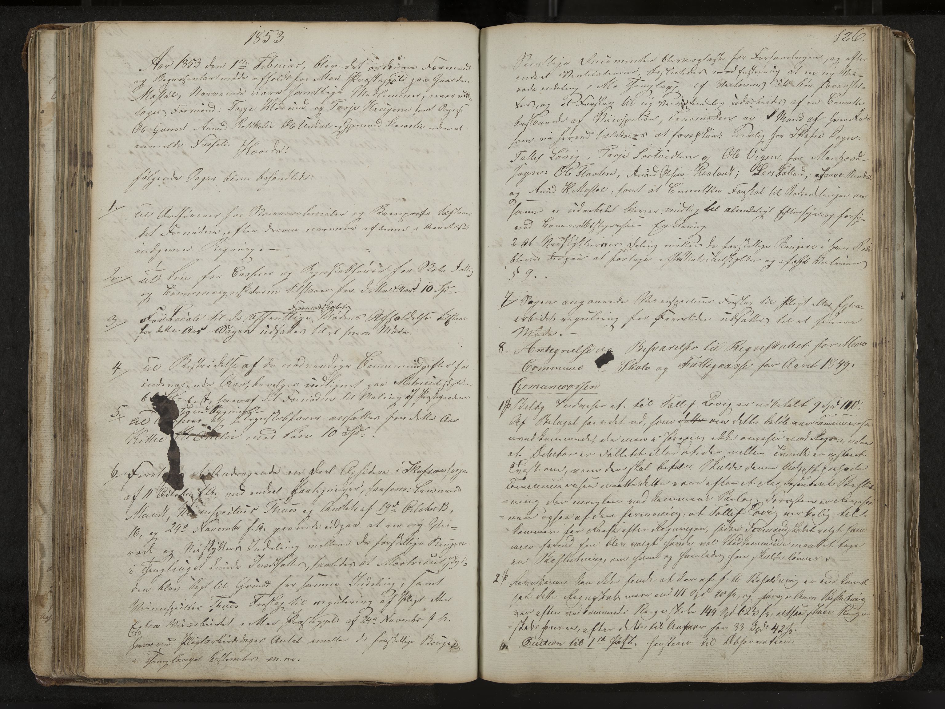 Mo formannskap og sentraladministrasjon, IKAK/0832021/A/L0001: Møtebok Mo og Skafså, 1837-1882, p. 126