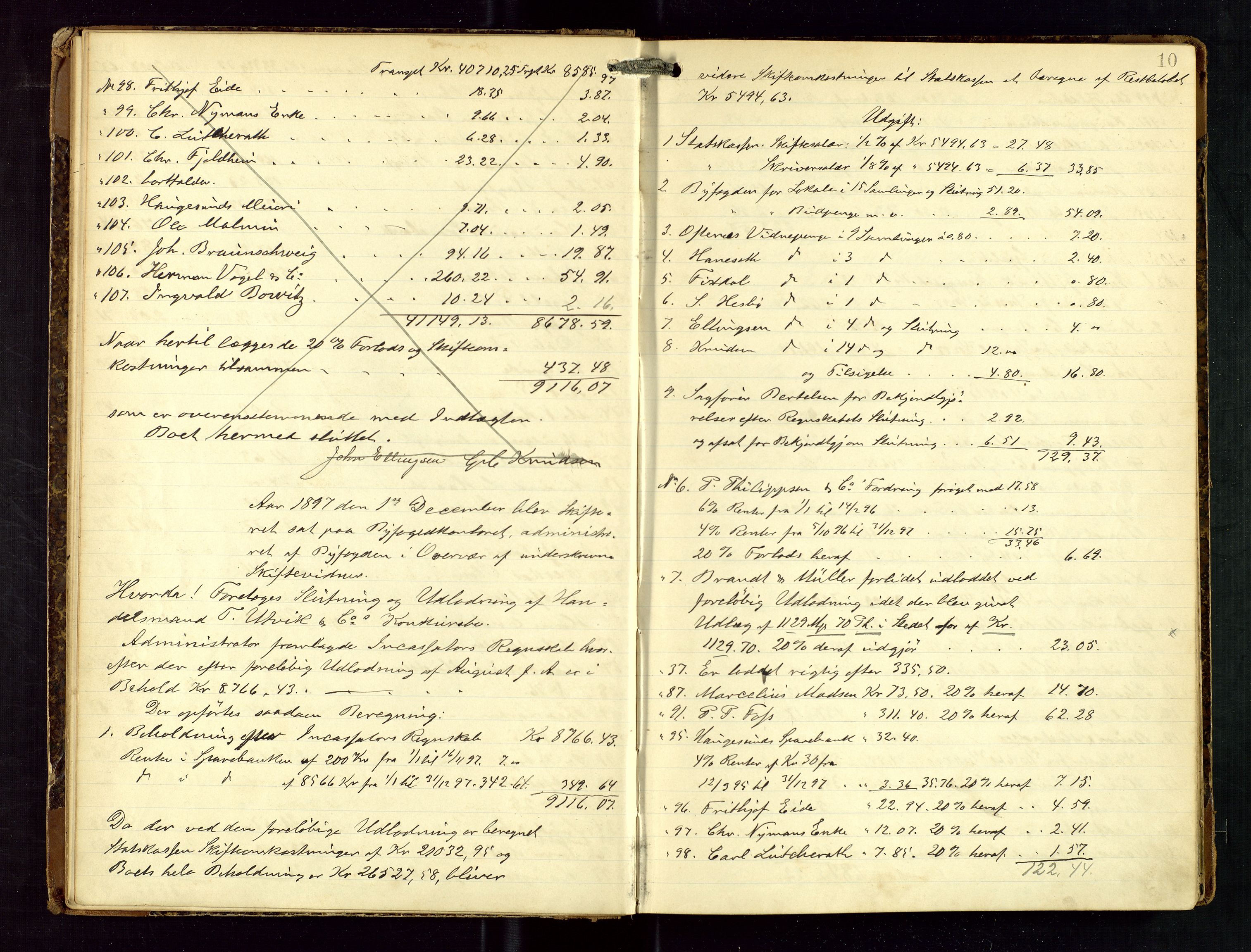 Haugesund tingrett, AV/SAST-A-101415/01/IV/IVD/L0001: Skifteutlodningsprotokoll, med register, 1897-1904, p. 9b-10a