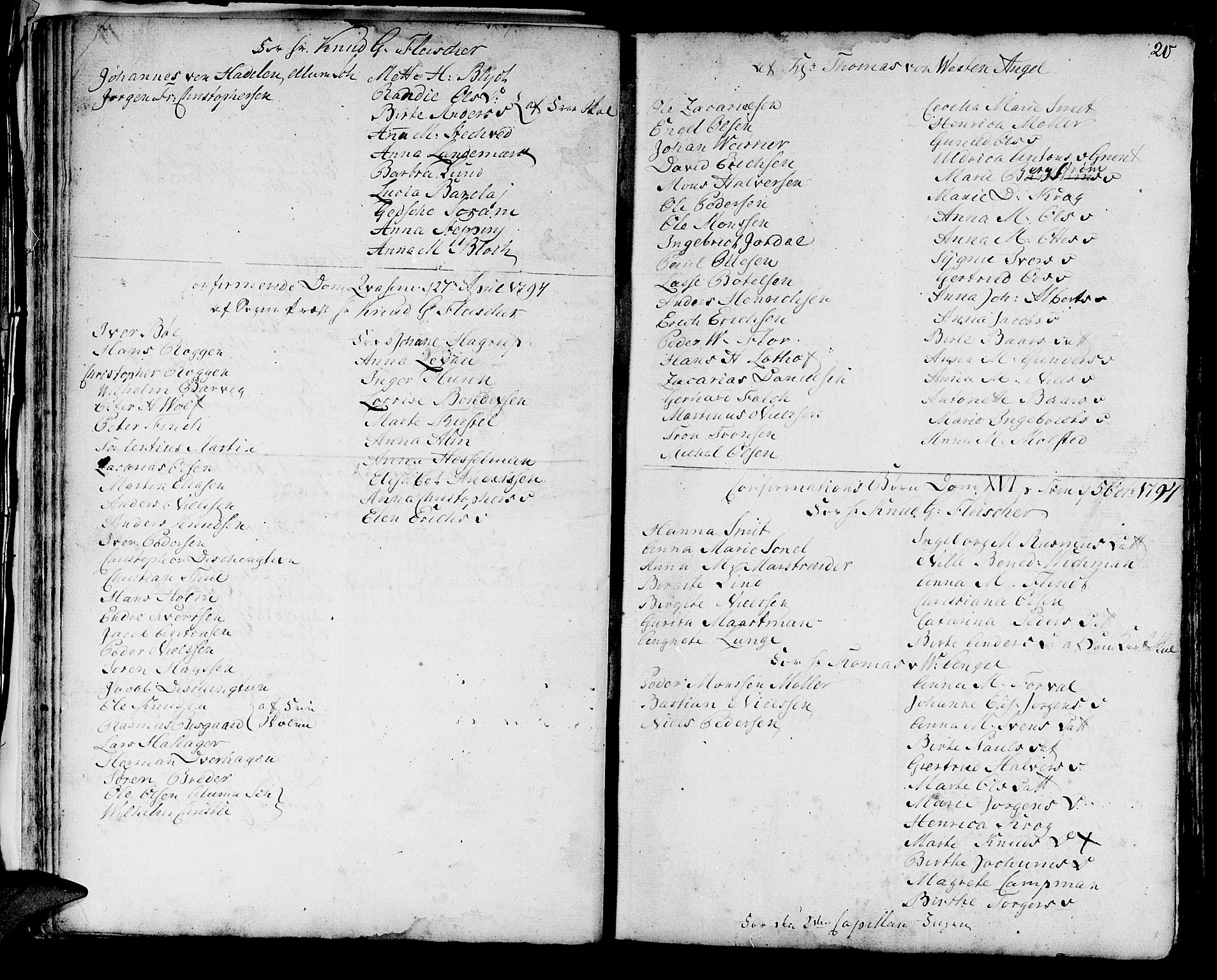 Domkirken sokneprestembete, AV/SAB-A-74801/H/Haa/L0004: Parish register (official) no. A 4, 1763-1820, p. 20