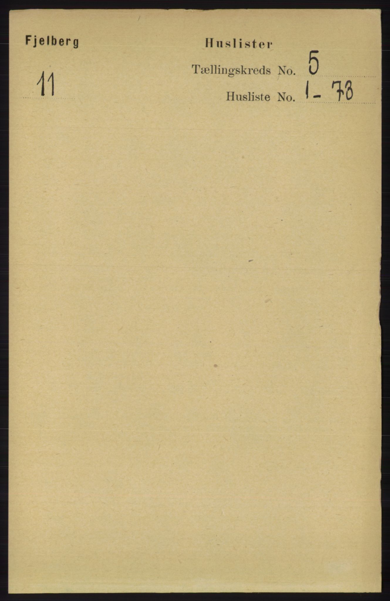 RA, 1891 census for 1213 Fjelberg, 1891, p. 1408