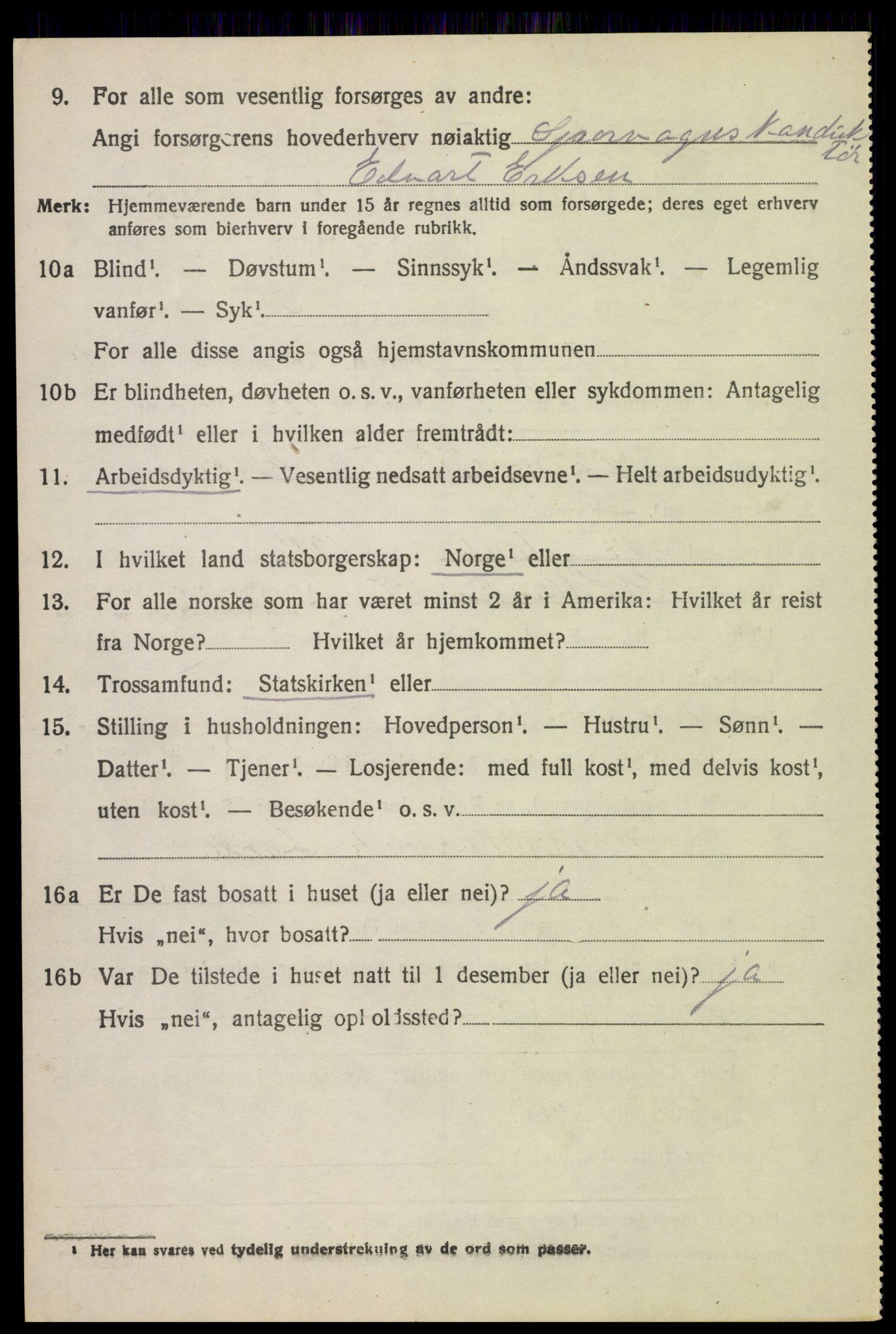SAH, 1920 census for Stange, 1920, p. 19792
