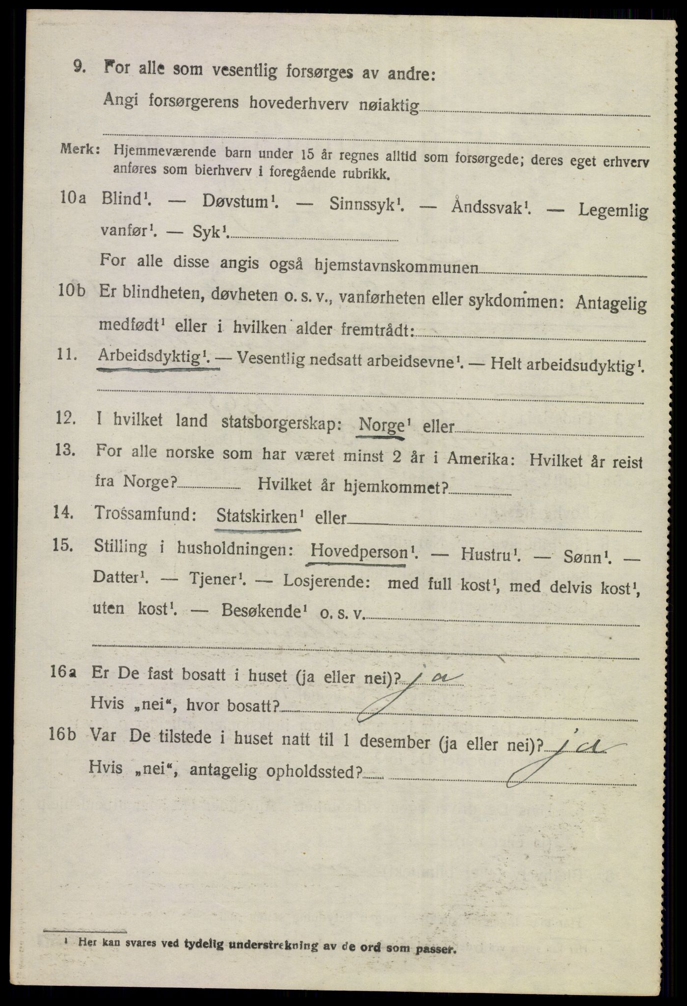 SAKO, 1920 census for Hole, 1920, p. 4340