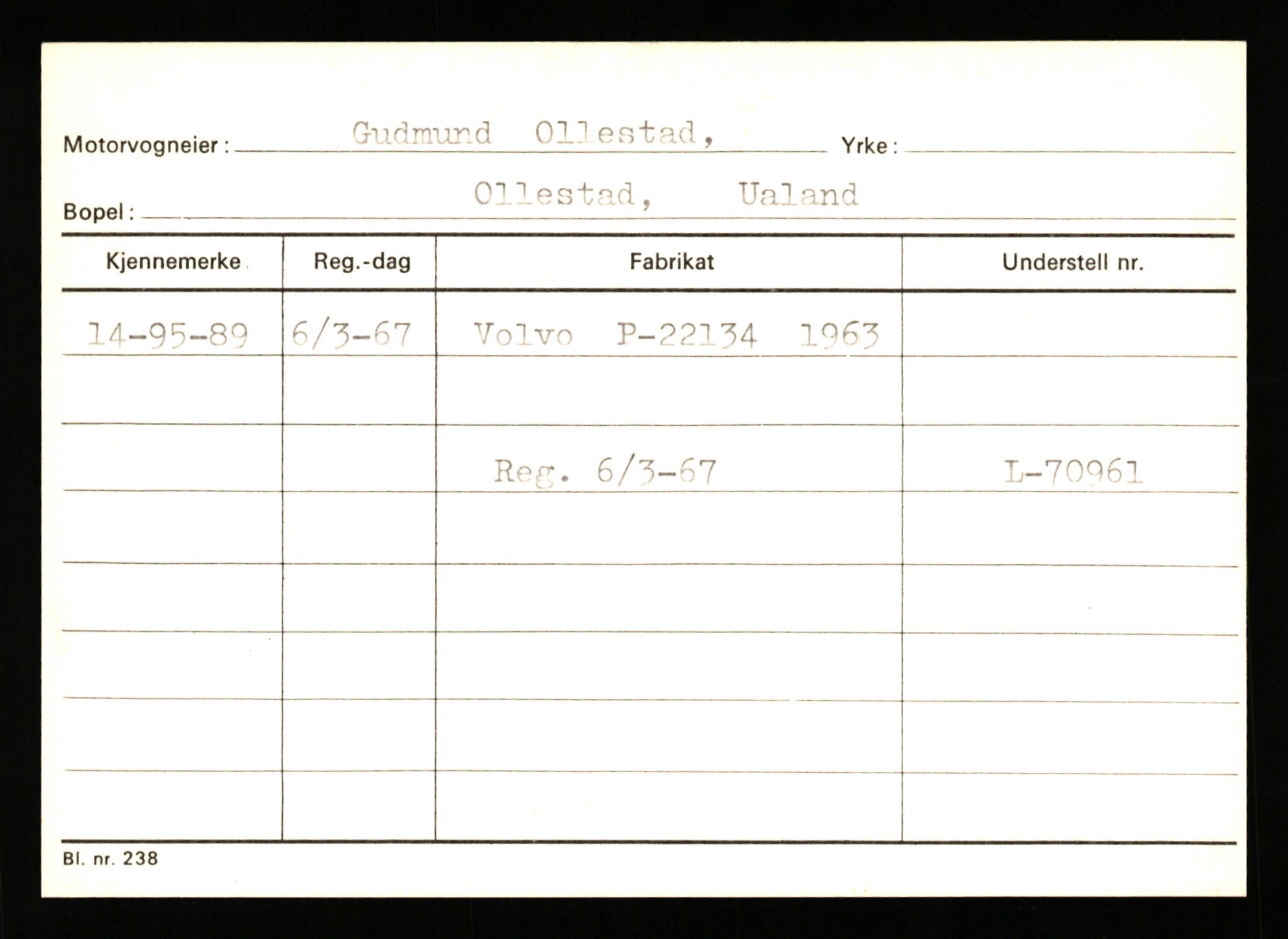 Stavanger trafikkstasjon, AV/SAST-A-101942/0/G/L0010: Registreringsnummer: 130000 - 239953, 1930-1971, p. 649