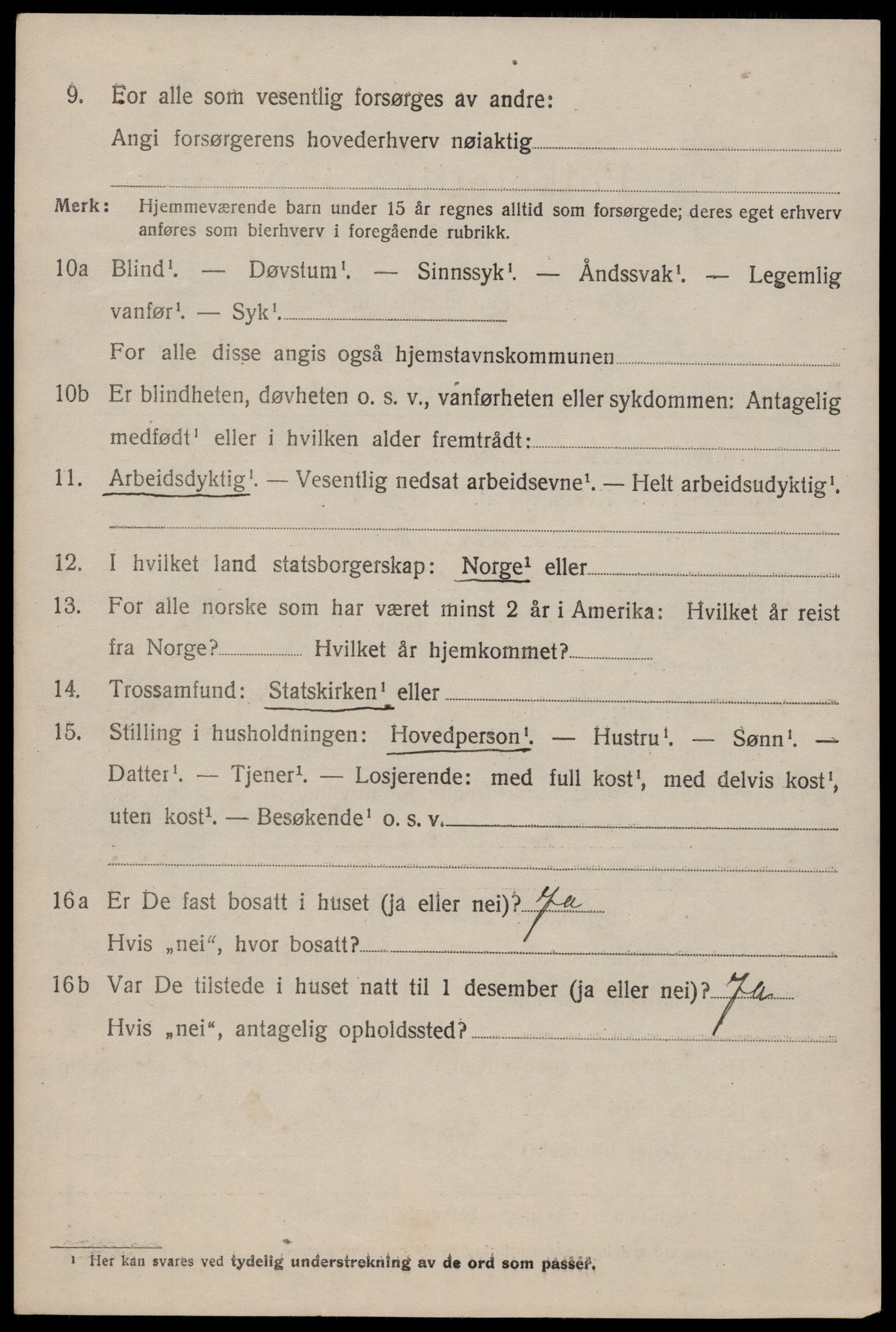 SAKO, 1920 census for Fyresdal, 1920, p. 4274