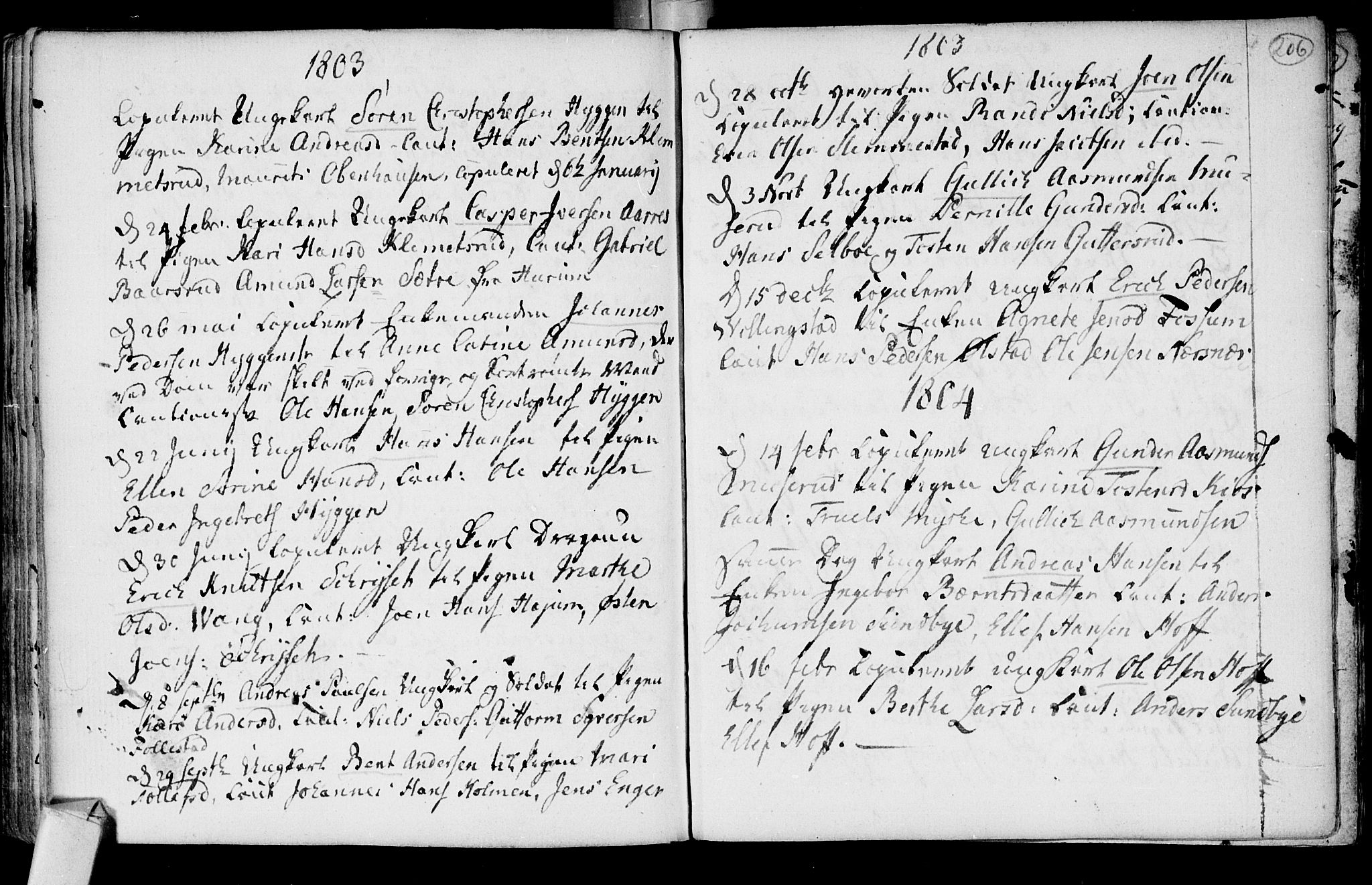 Røyken kirkebøker, SAKO/A-241/F/Fa/L0003: Parish register (official) no. 3, 1782-1813, p. 206