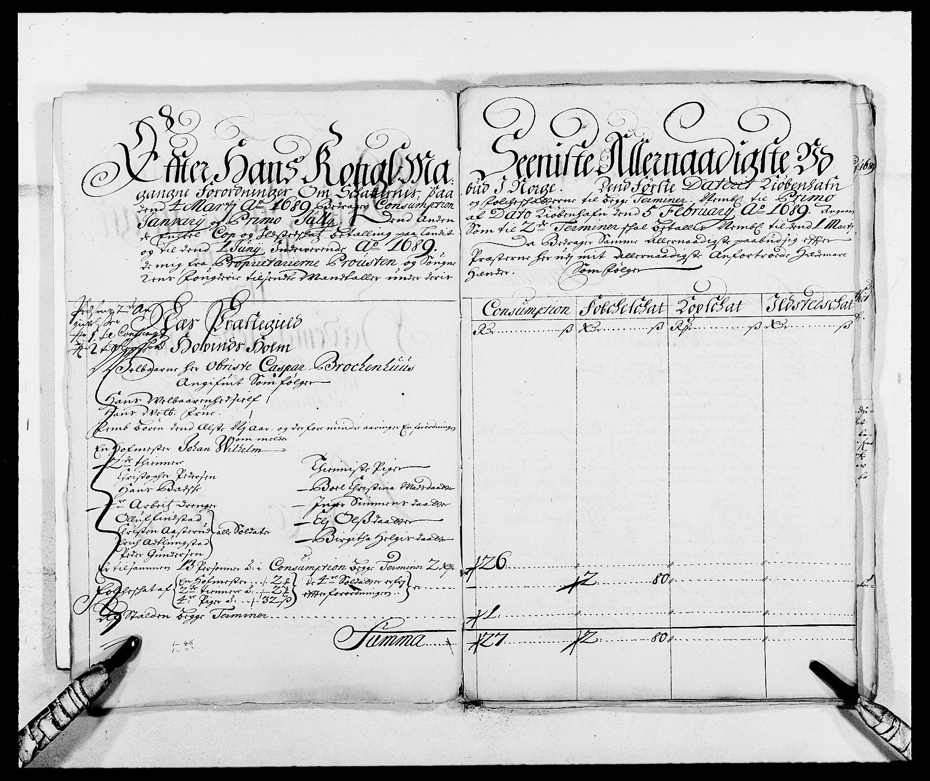 Rentekammeret inntil 1814, Reviderte regnskaper, Fogderegnskap, AV/RA-EA-4092/R16/L1030: Fogderegnskap Hedmark, 1689-1691, p. 133