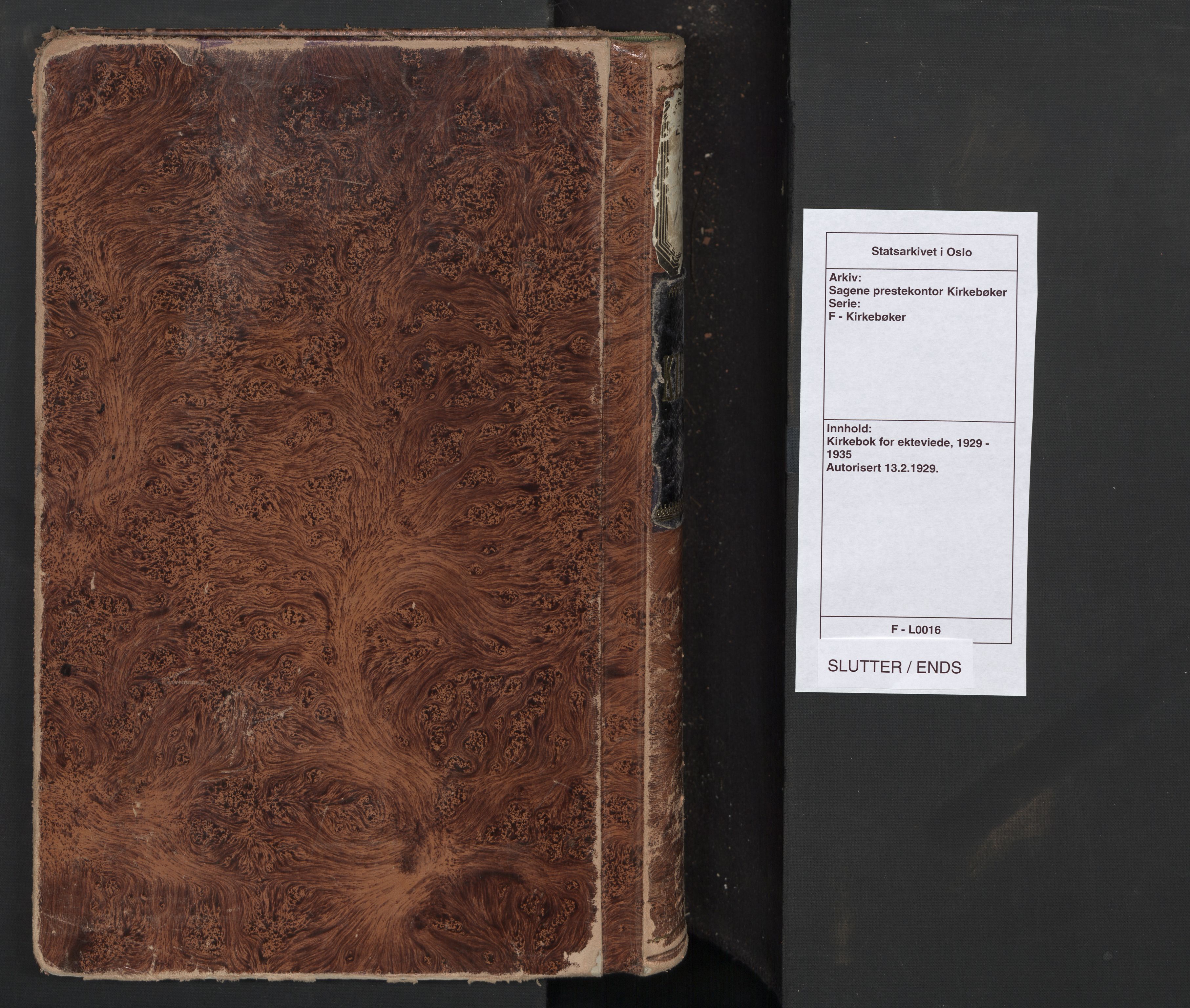 Sagene prestekontor Kirkebøker, SAO/A-10796/F/L0016: Parish register (official) no. 16, 1929-1935