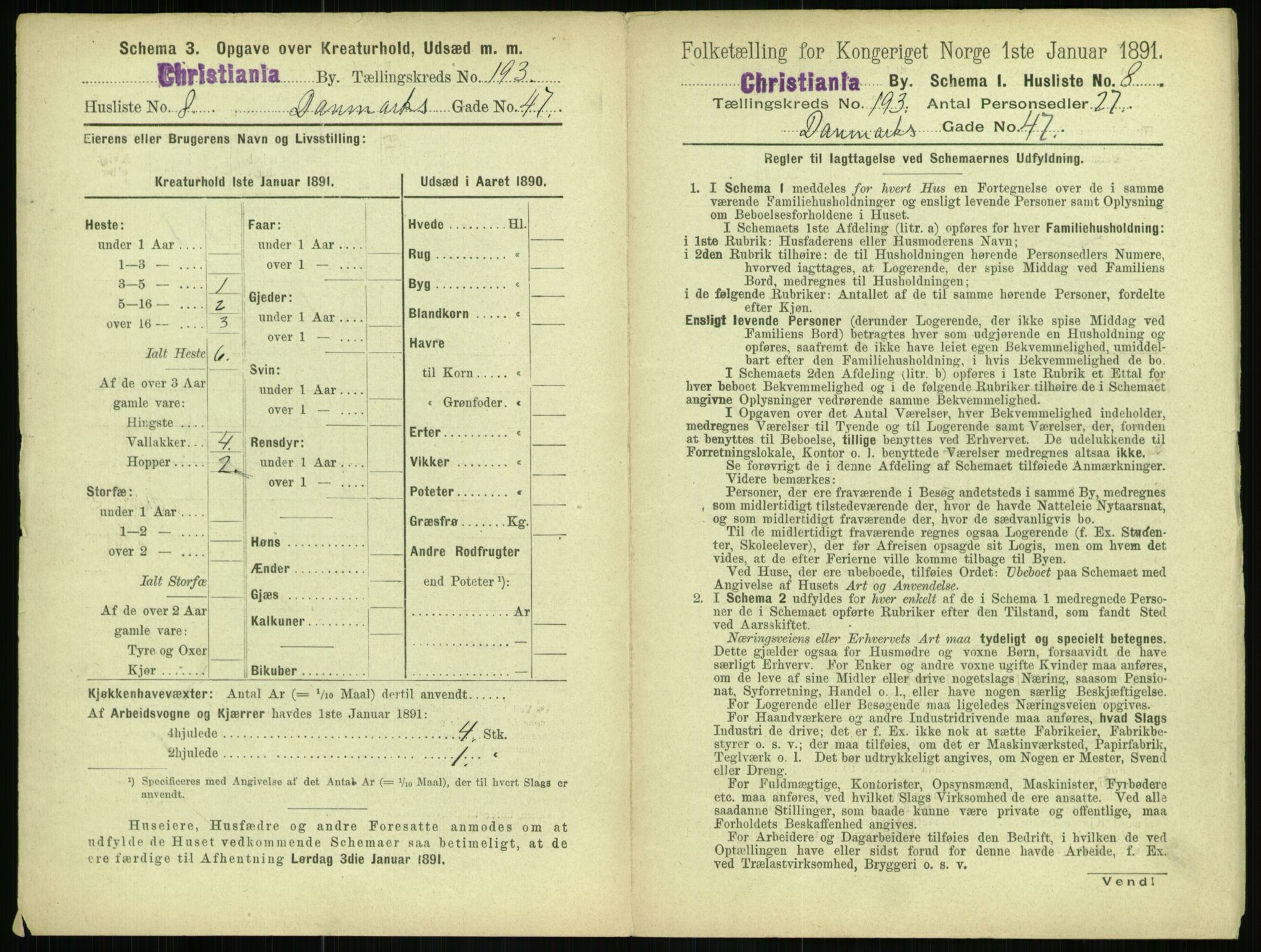 RA, 1891 census for 0301 Kristiania, 1891, p. 116078