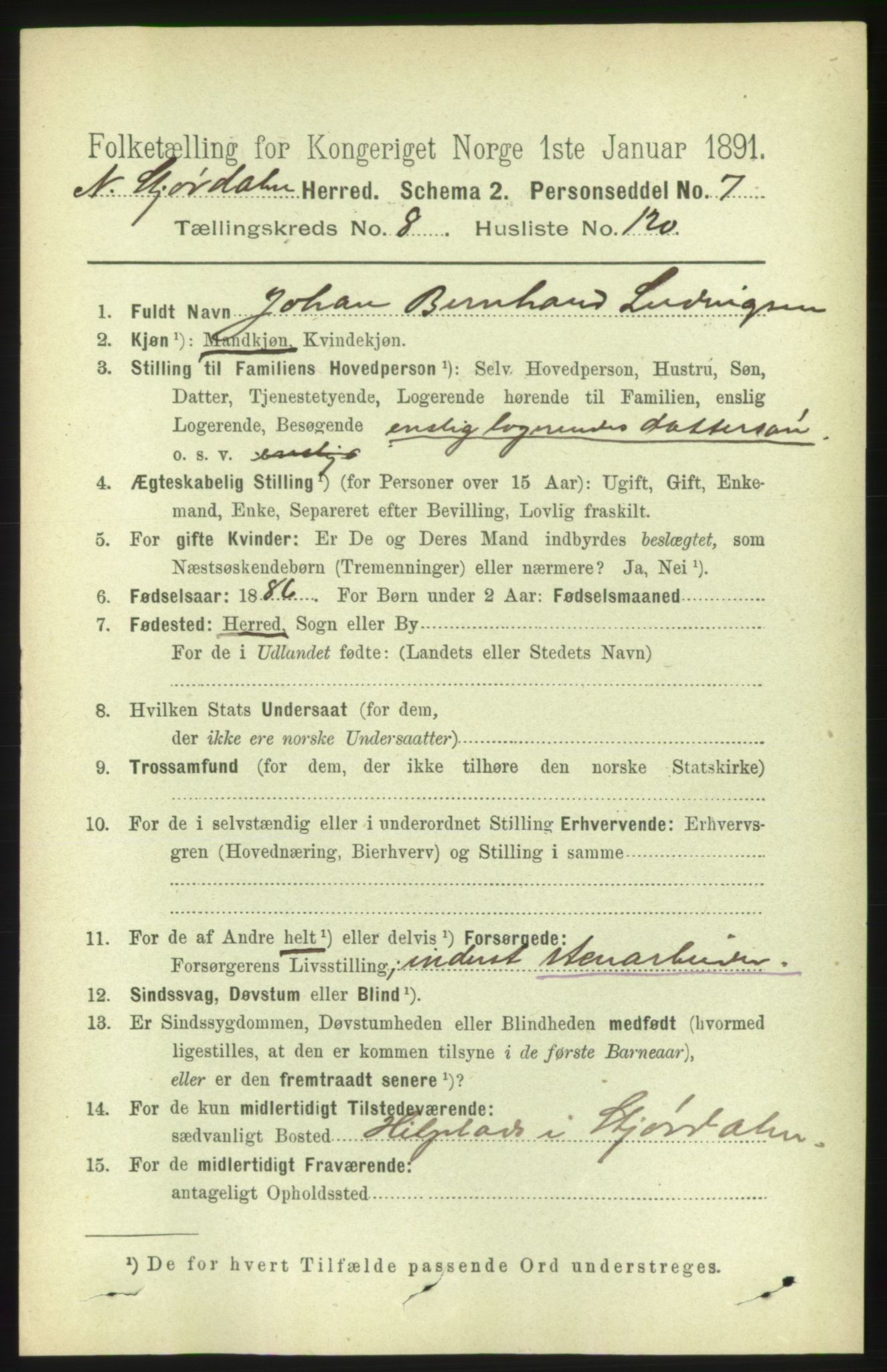 RA, 1891 census for 1714 Nedre Stjørdal, 1891, p. 4648