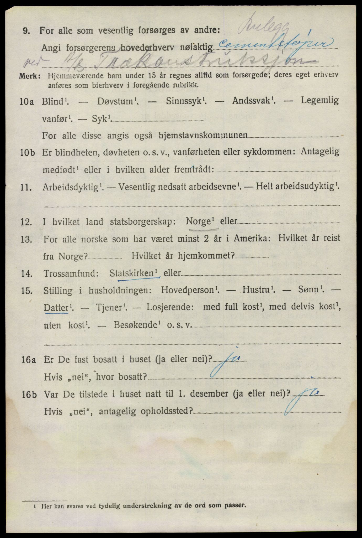 SAO, 1920 census for Tune, 1920, p. 8905