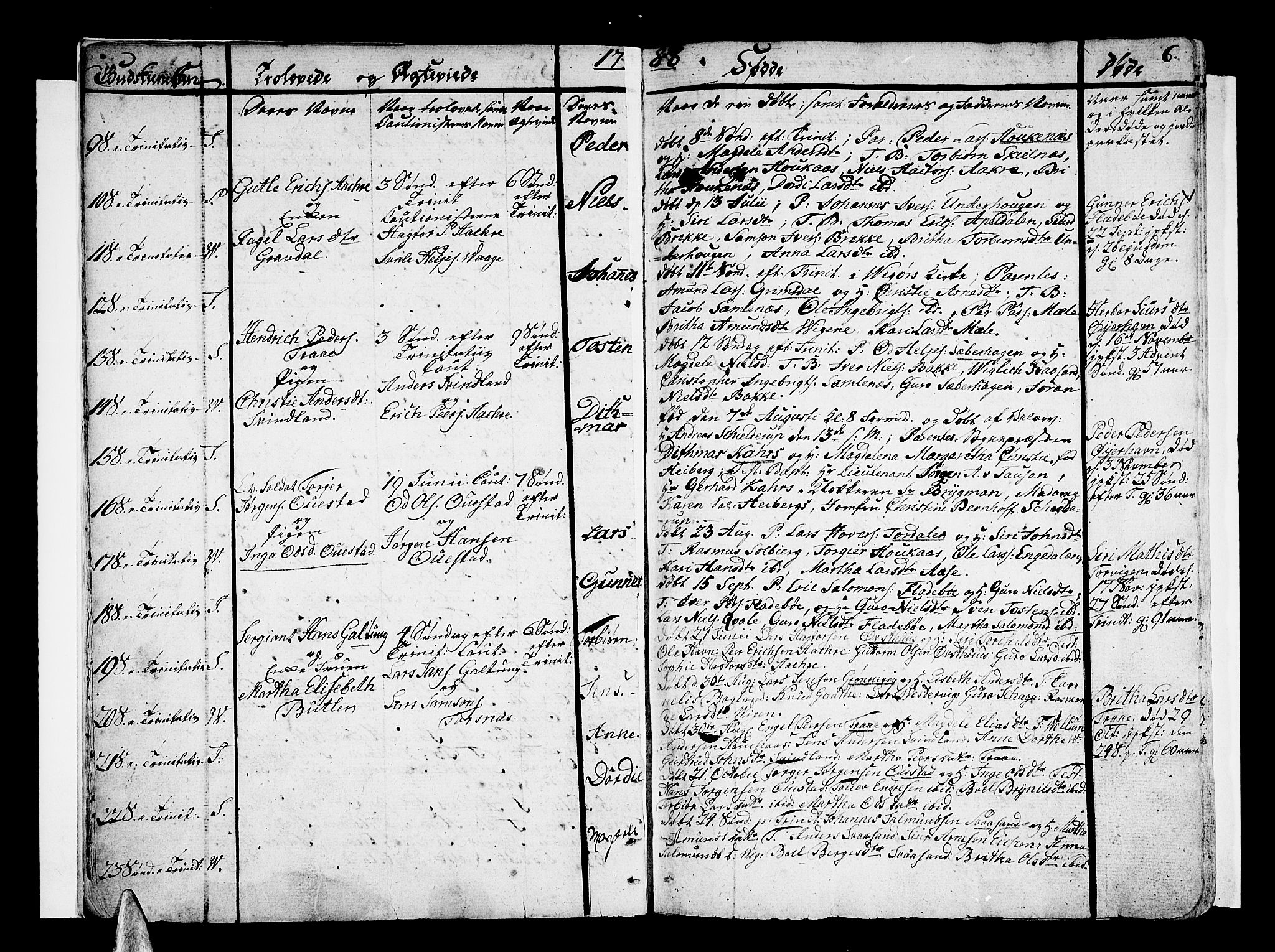 Strandebarm sokneprestembete, AV/SAB-A-78401/H/Haa: Parish register (official) no. A 4, 1788-1817, p. 6