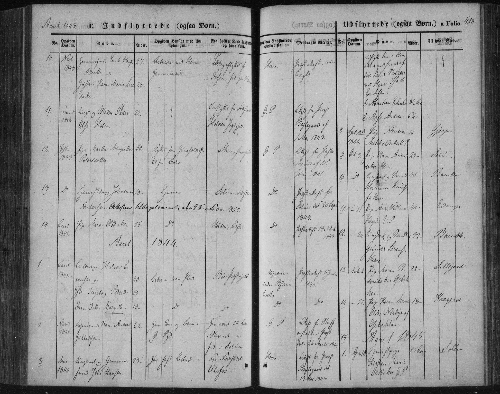 Porsgrunn kirkebøker , AV/SAKO-A-104/F/Fa/L0006: Parish register (official) no. 6, 1841-1857, p. 428