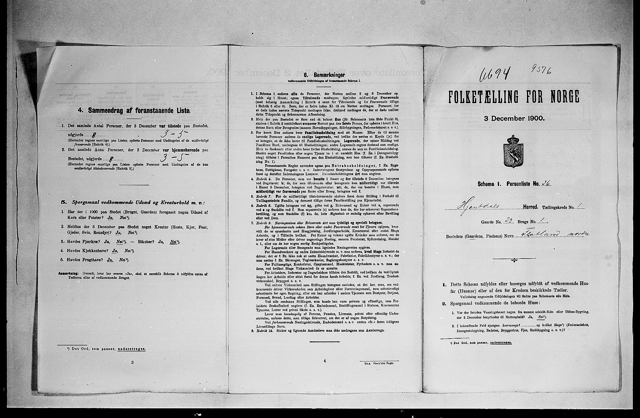 SAKO, 1900 census for Hjartdal, 1900, p. 28