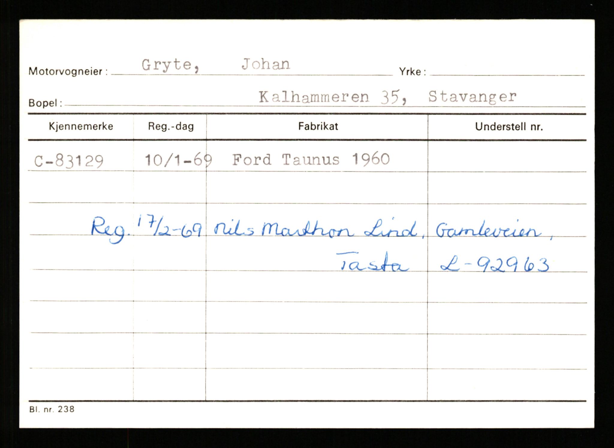 Stavanger trafikkstasjon, AV/SAST-A-101942/0/G/L0008: Registreringsnummer: 67519 - 84533, 1930-1971, p. 2922