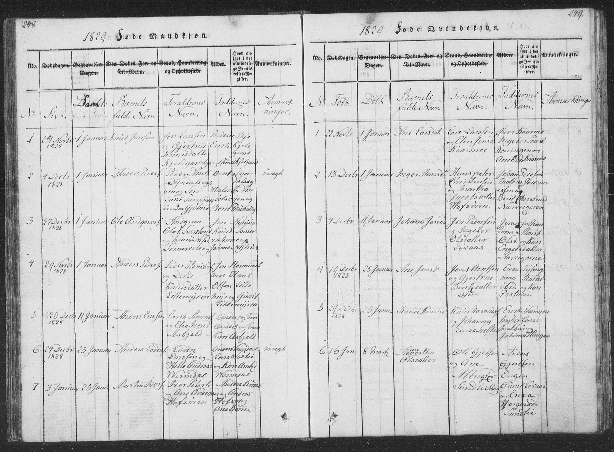 Ministerialprotokoller, klokkerbøker og fødselsregistre - Sør-Trøndelag, SAT/A-1456/668/L0816: Parish register (copy) no. 668C05, 1816-1893, p. 248-249