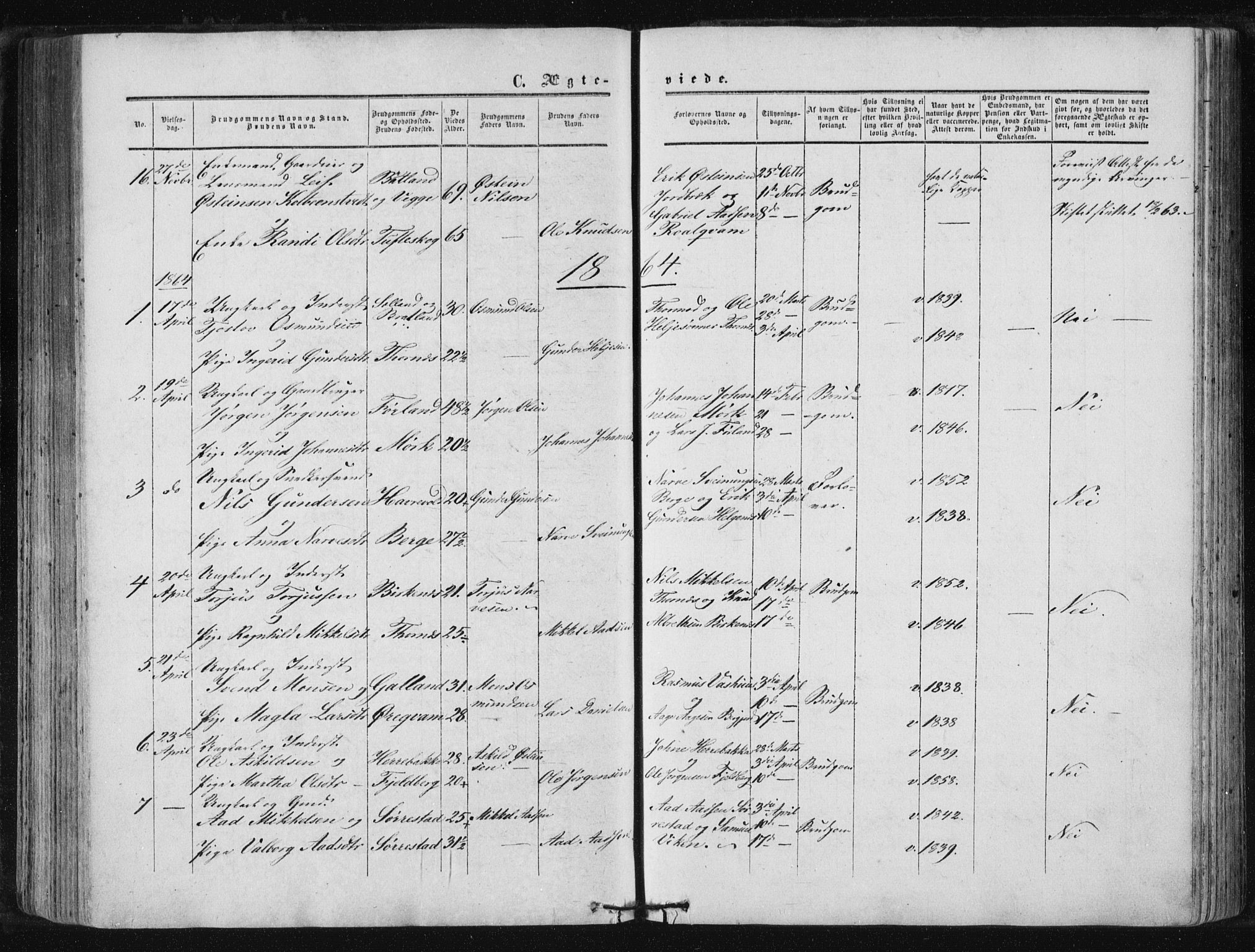 Suldal sokneprestkontor, AV/SAST-A-101845/01/IV/L0009: Parish register (official) no. A 9, 1854-1868