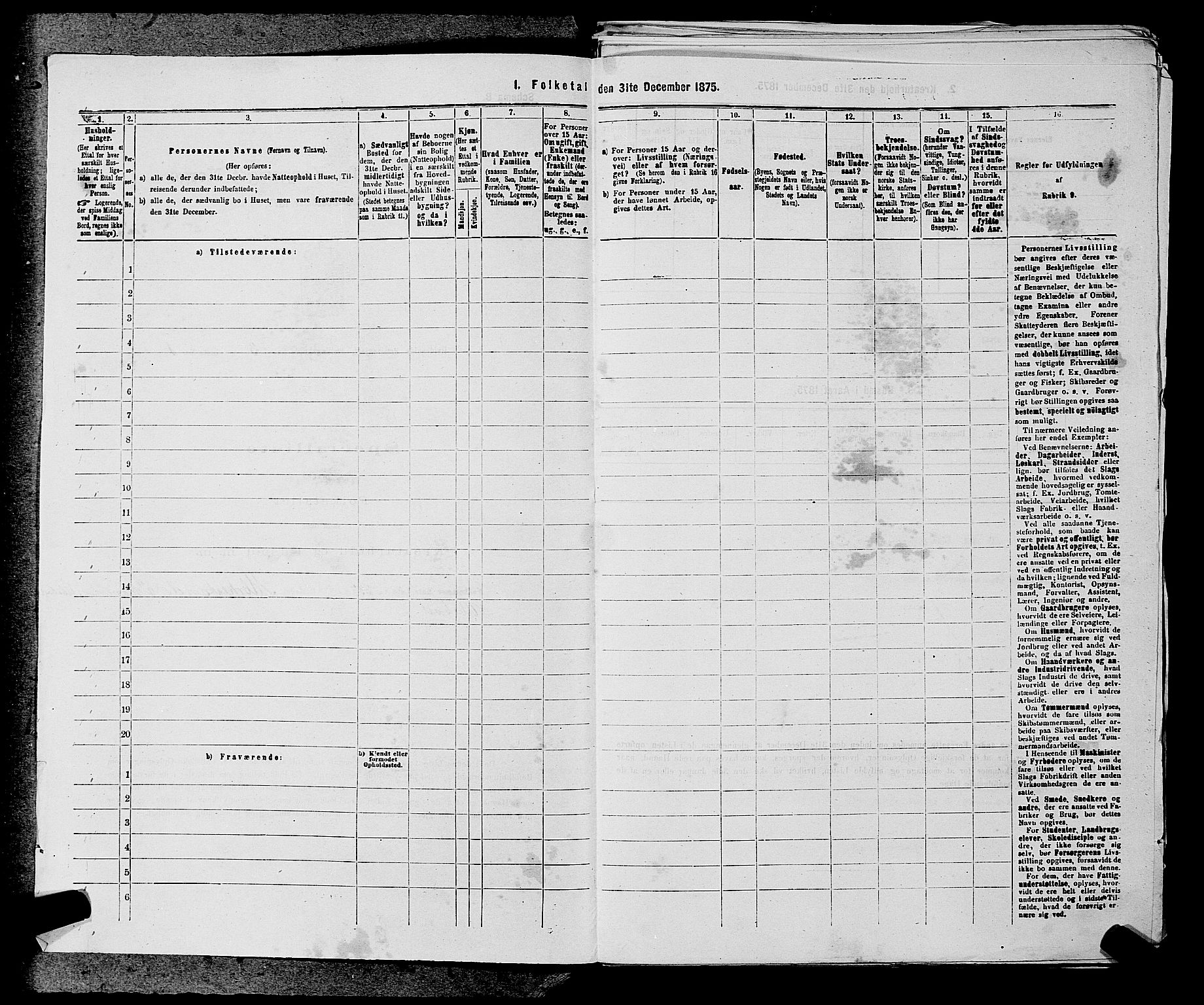 SAKO, 1875 census for 0829P Kviteseid, 1875, p. 280