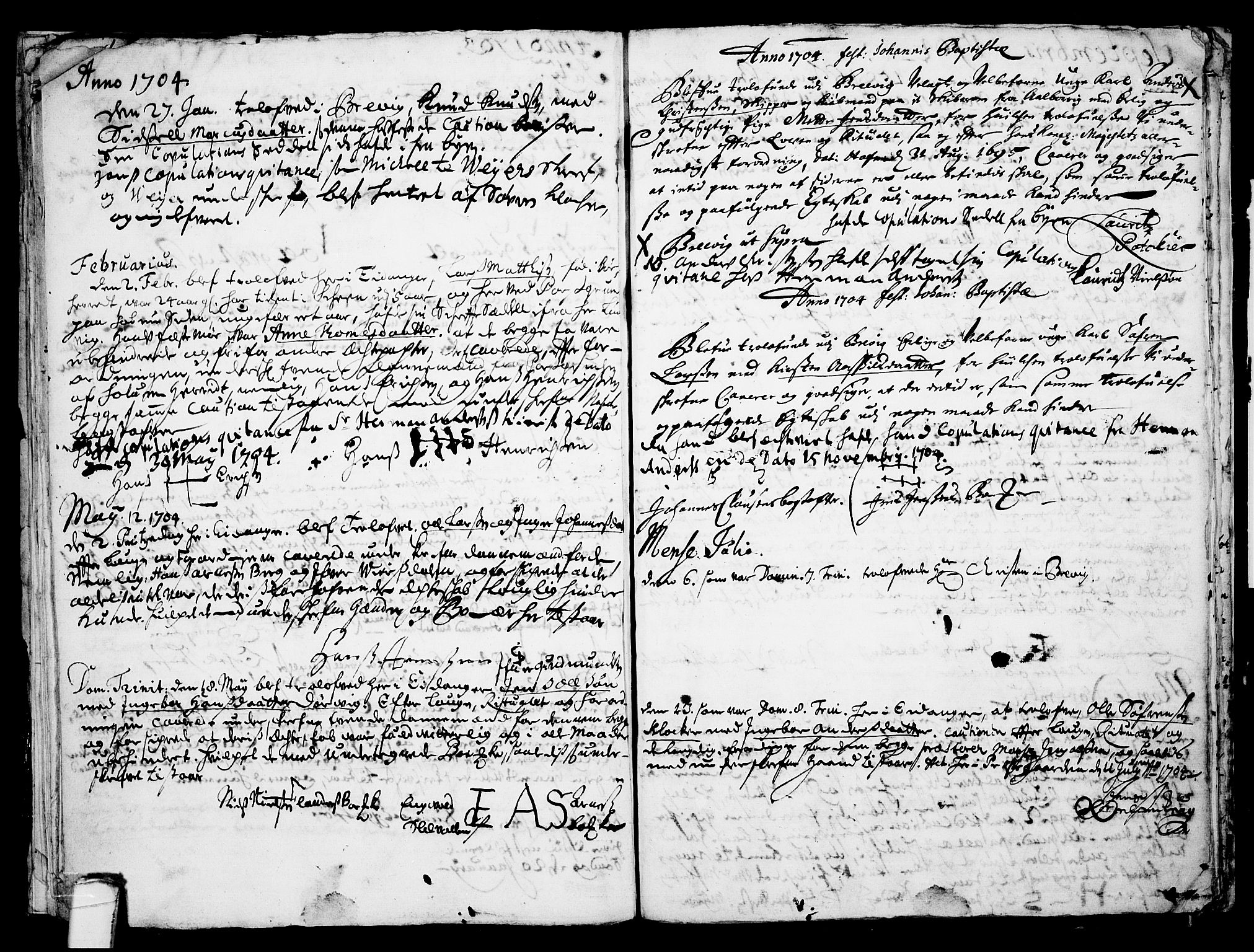 Eidanger kirkebøker, SAKO/A-261/F/Fa/L0001: Parish register (official) no. 1, 1695-1717, p. 22
