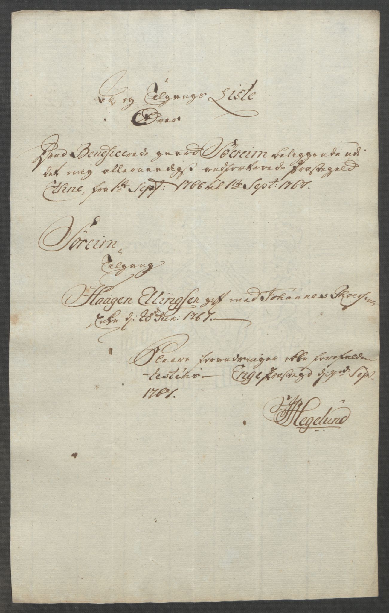 Rentekammeret inntil 1814, Reviderte regnskaper, Fogderegnskap, AV/RA-EA-4092/R49/L3157: Ekstraskatten Rosendal Baroni, 1762-1772, p. 184