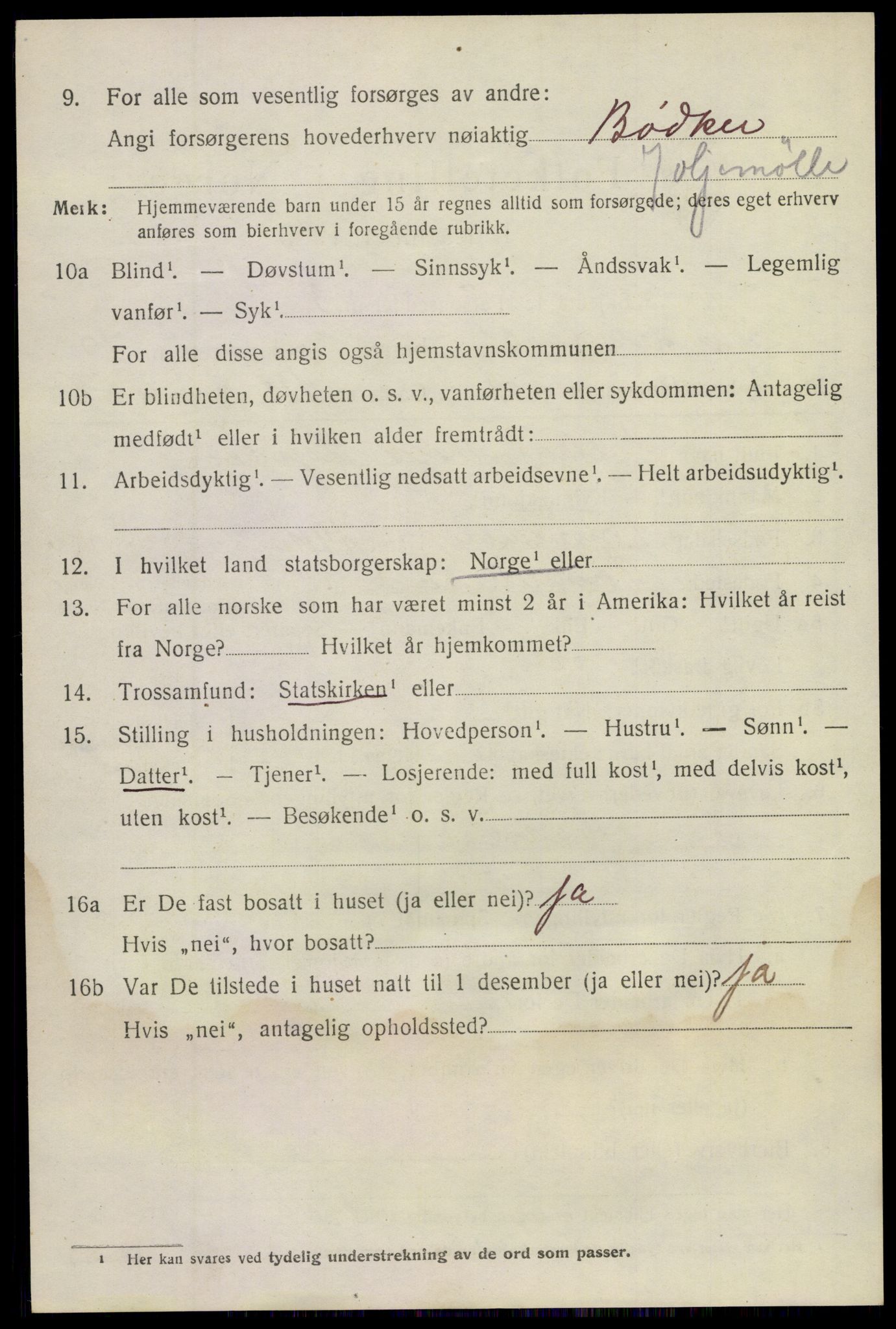 SAKO, 1920 census for Sandeherred, 1920, p. 22963