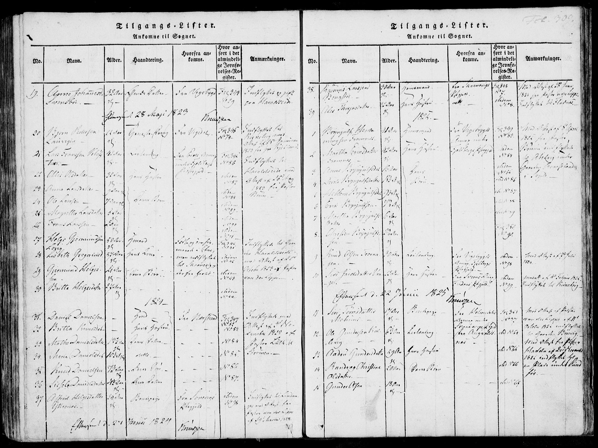 Skjold sokneprestkontor, AV/SAST-A-101847/H/Ha/Haa/L0003: Parish register (official) no. A 3, 1815-1835, p. 309