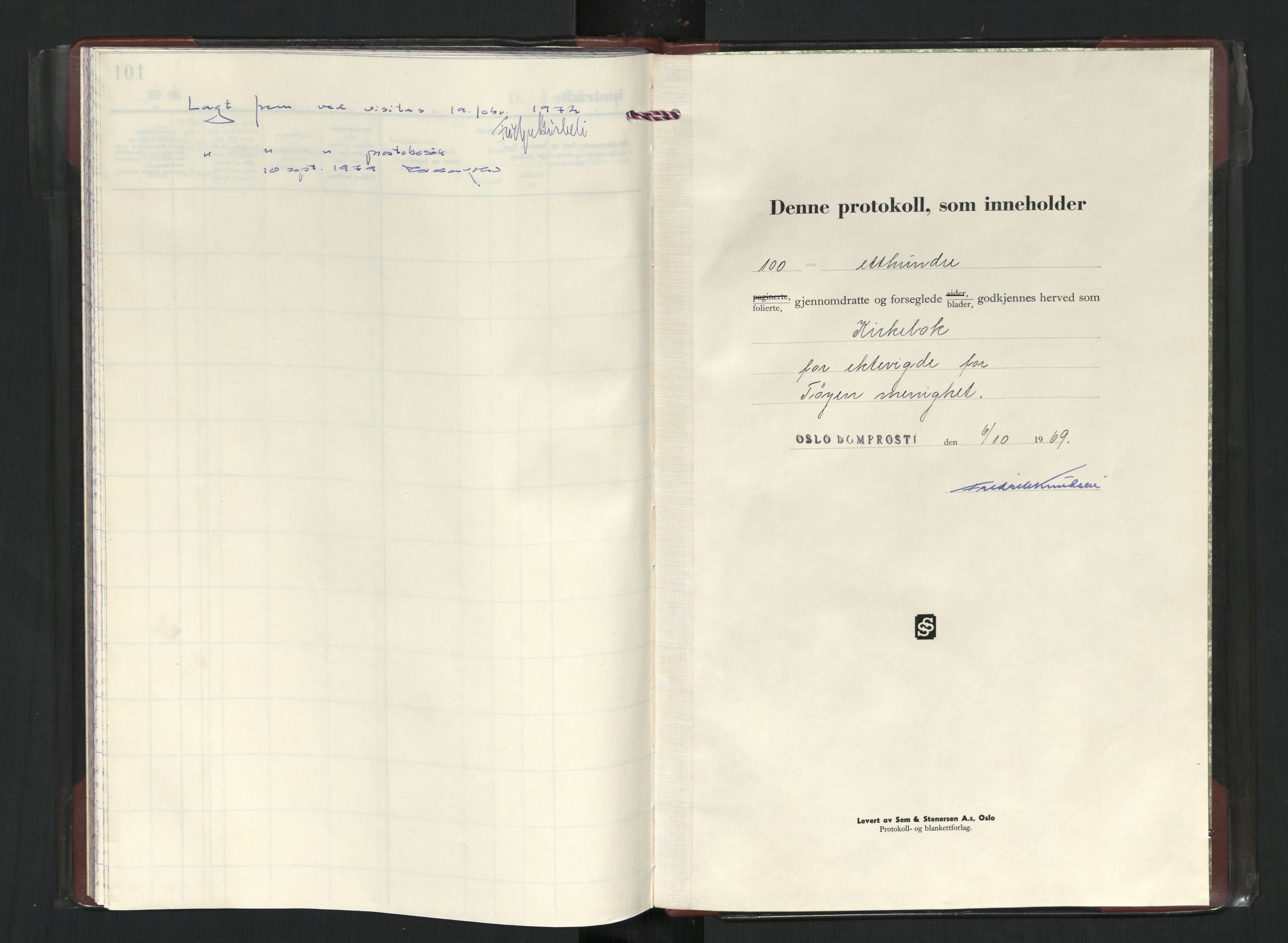 Tøyen prestekontor Kirkebøker, SAO/A-10167a/F/Fa/L0012: Parish register (official) no. 12, 1970-1984