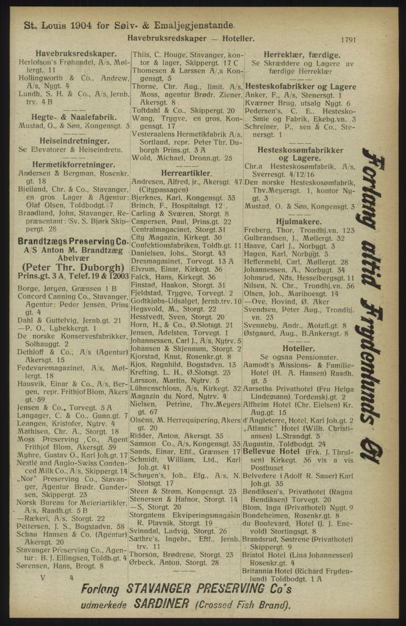 Kristiania/Oslo adressebok, PUBL/-, 1914, p. 1791