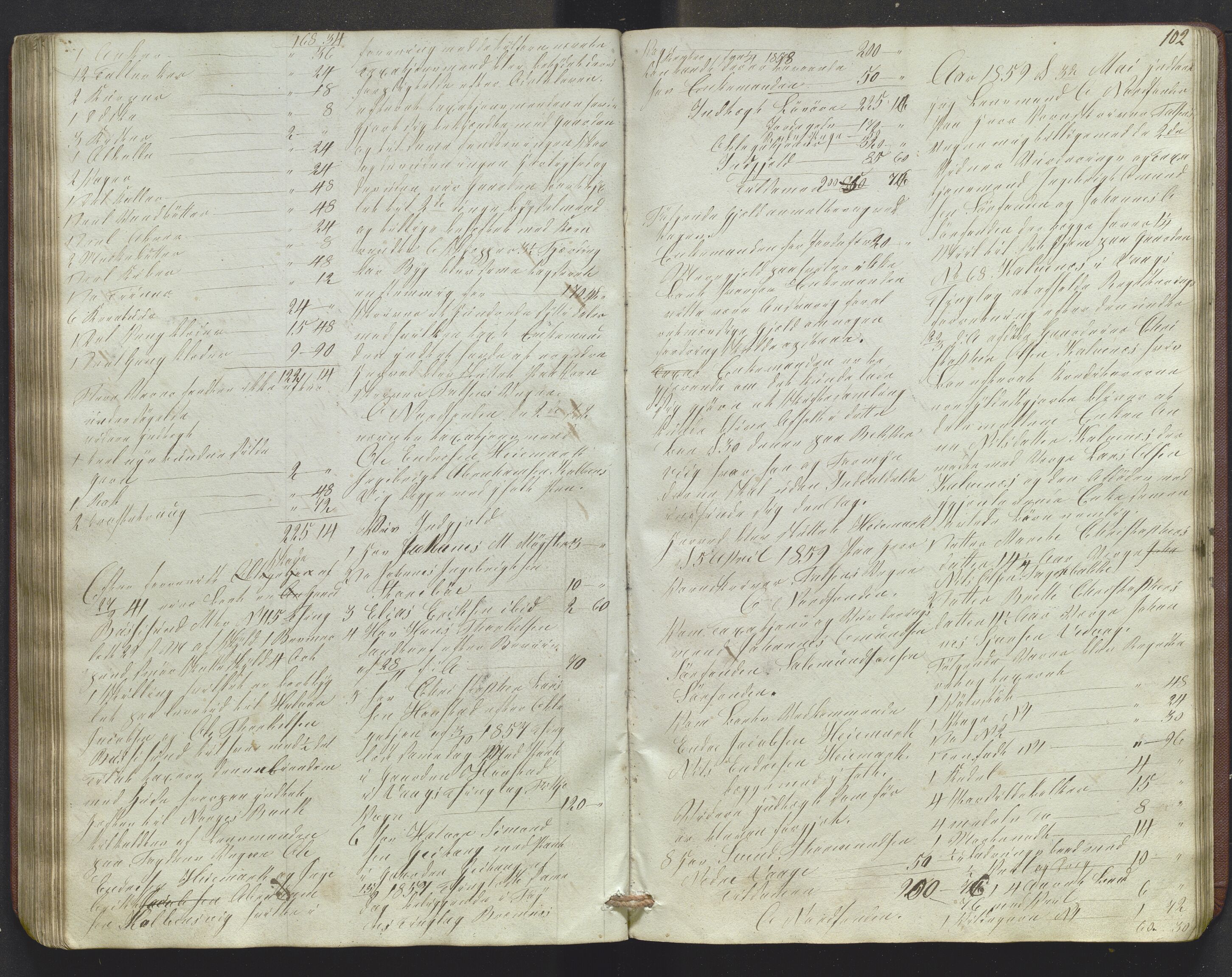 Lensmannen i Sund og Austevoll, AV/SAB-A-35201/0006/L0009: Registreringsprotokoll, 1848-1863, p. 101b-102a