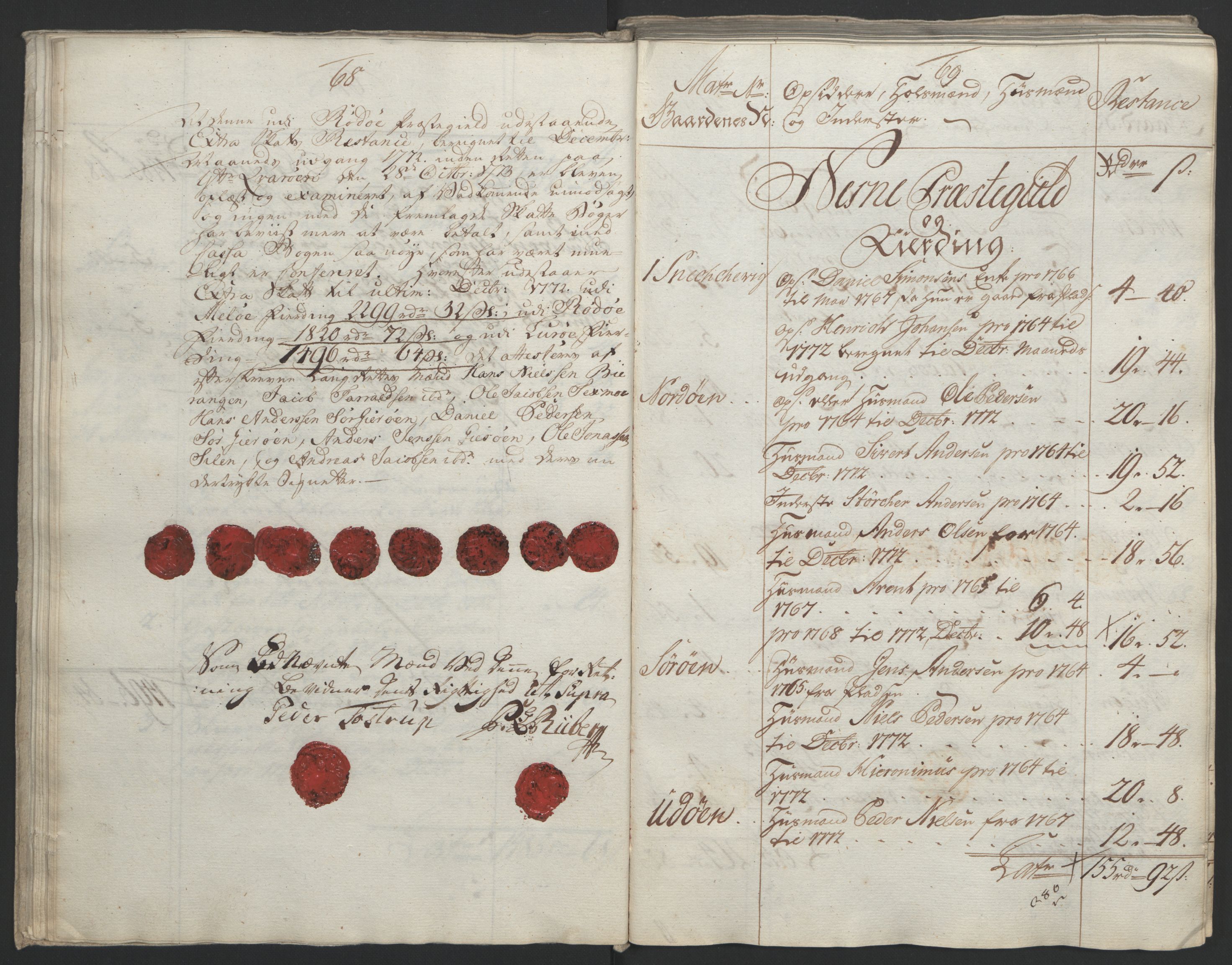 Rentekammeret inntil 1814, Reviderte regnskaper, Fogderegnskap, RA/EA-4092/R65/L4573: Ekstraskatten Helgeland, 1762-1772, p. 478