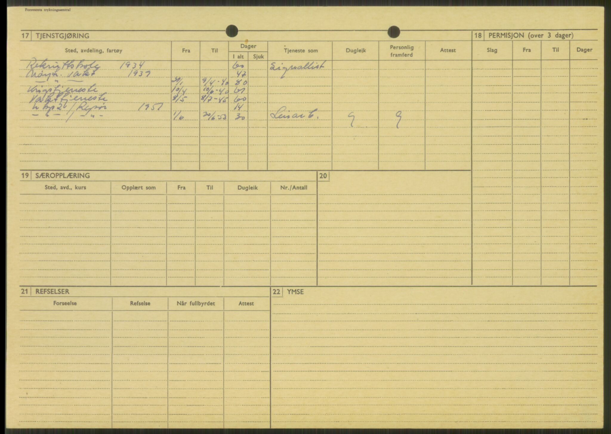 Forsvaret, Varanger bataljon, AV/RA-RAFA-2258/1/D/L0444: Rulleblad for menige født 1913-1914, 1913-1914, p. 21