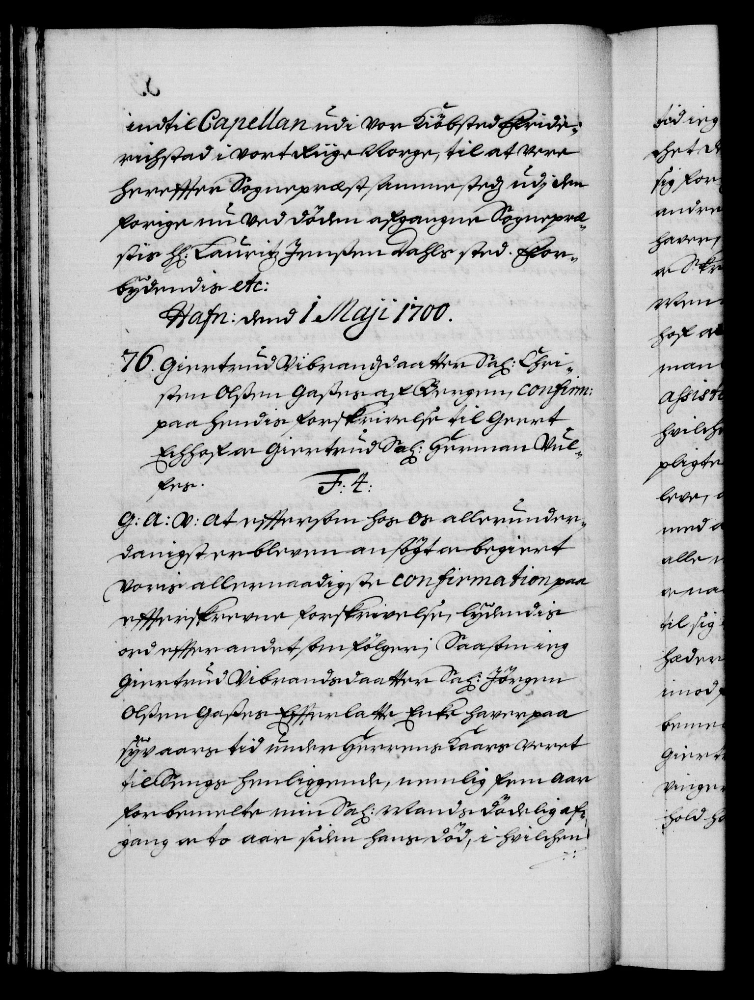 Danske Kanselli 1572-1799, RA/EA-3023/F/Fc/Fca/Fcaa/L0018: Norske registre, 1699-1703, p. 83b