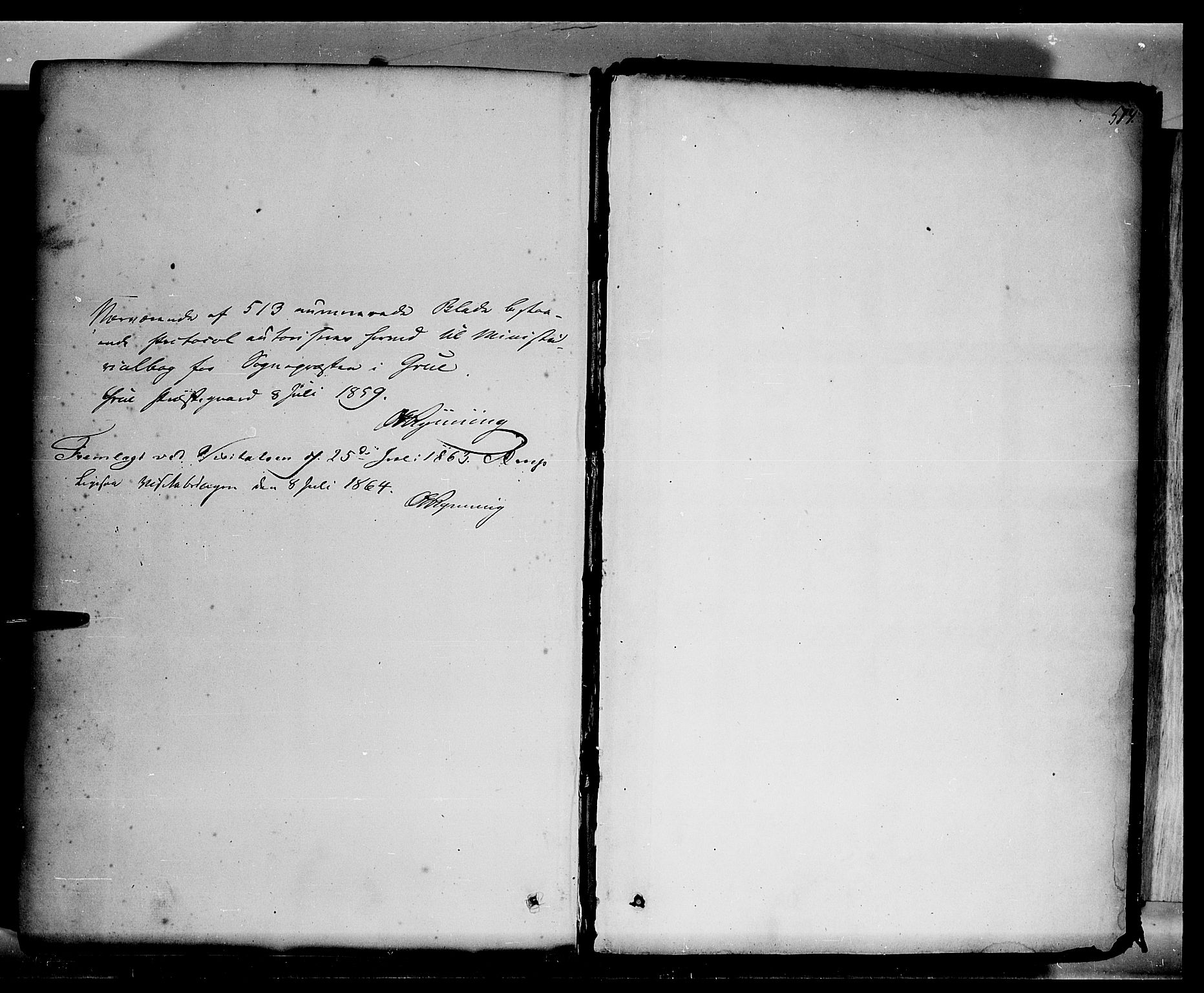 Grue prestekontor, AV/SAH-PREST-036/H/Ha/Haa/L0009: Parish register (official) no. 9, 1859-1863, p. 574