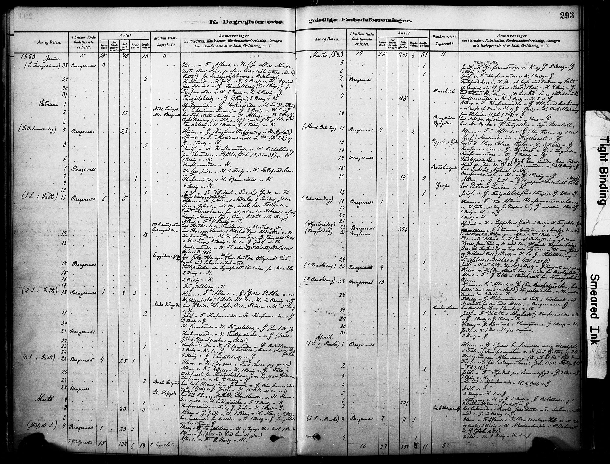 Bragernes kirkebøker, SAKO/A-6/F/Fc/L0005: Parish register (official) no. III 5, 1878-1890, p. 293