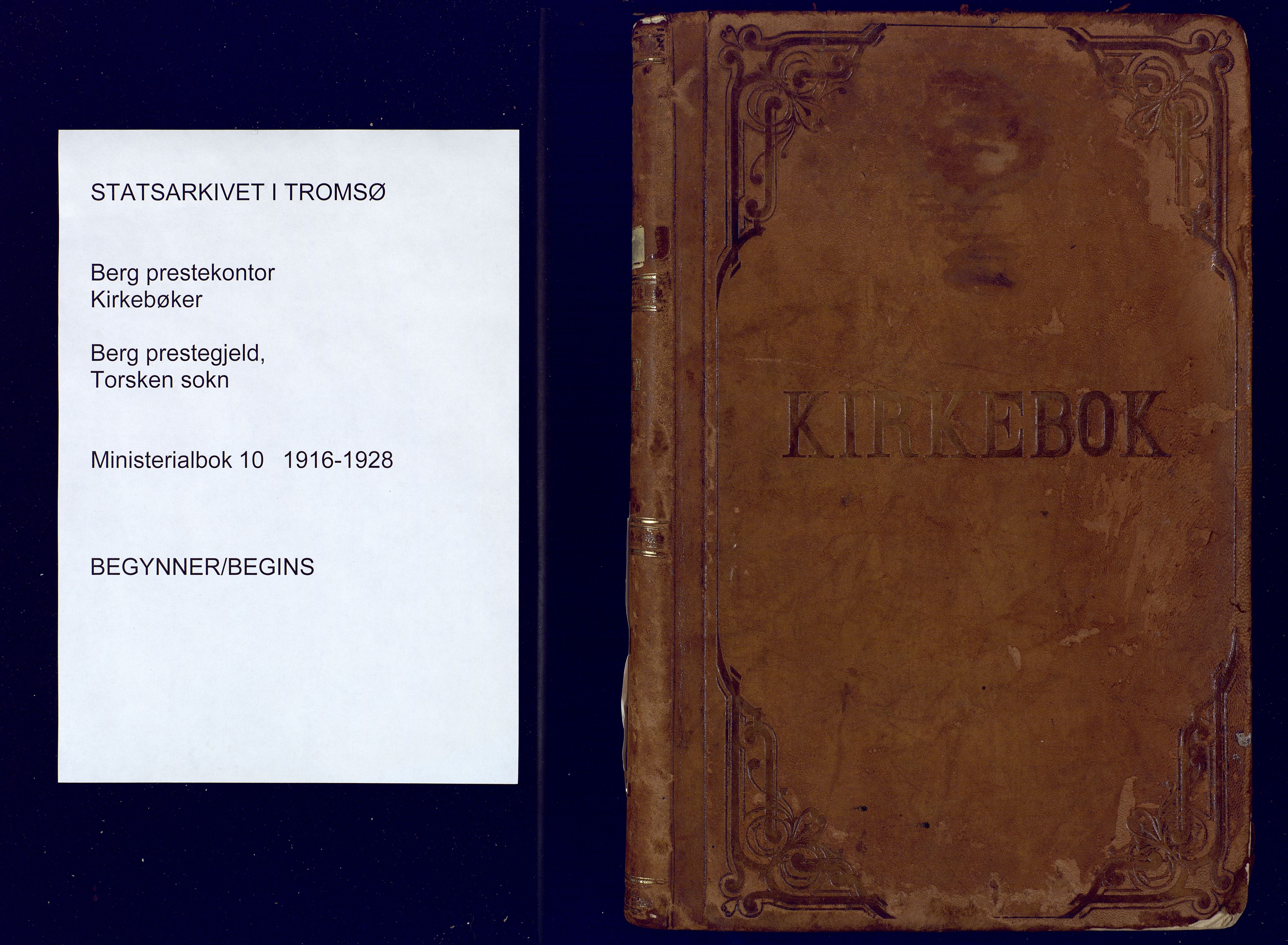 Berg sokneprestkontor, AV/SATØ-S-1318/G/Ga/Gaa/L0010kirke: Parish register (official) no. 10, 1916-1928