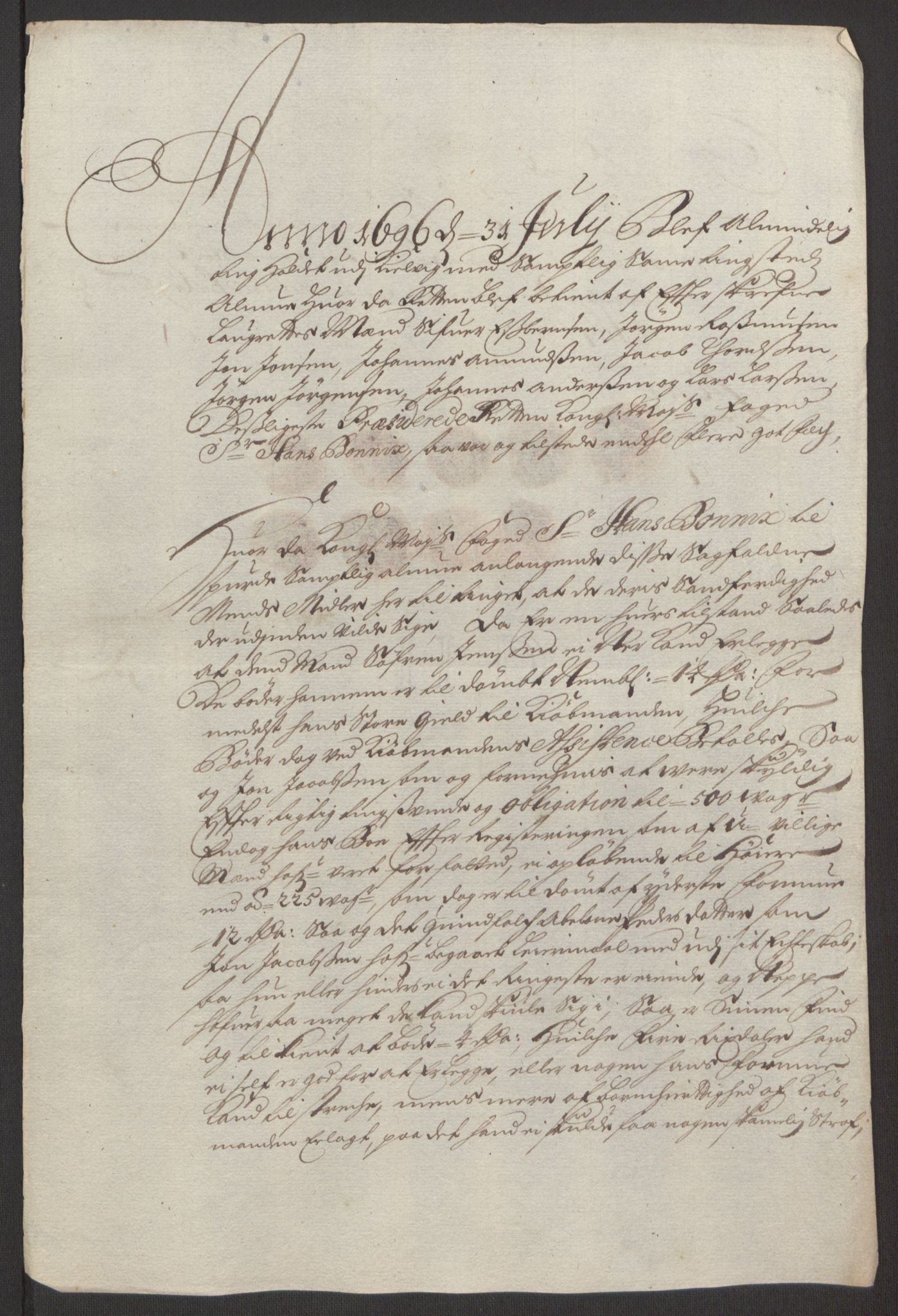 Rentekammeret inntil 1814, Reviderte regnskaper, Fogderegnskap, AV/RA-EA-4092/R69/L4851: Fogderegnskap Finnmark/Vardøhus, 1691-1700, p. 272