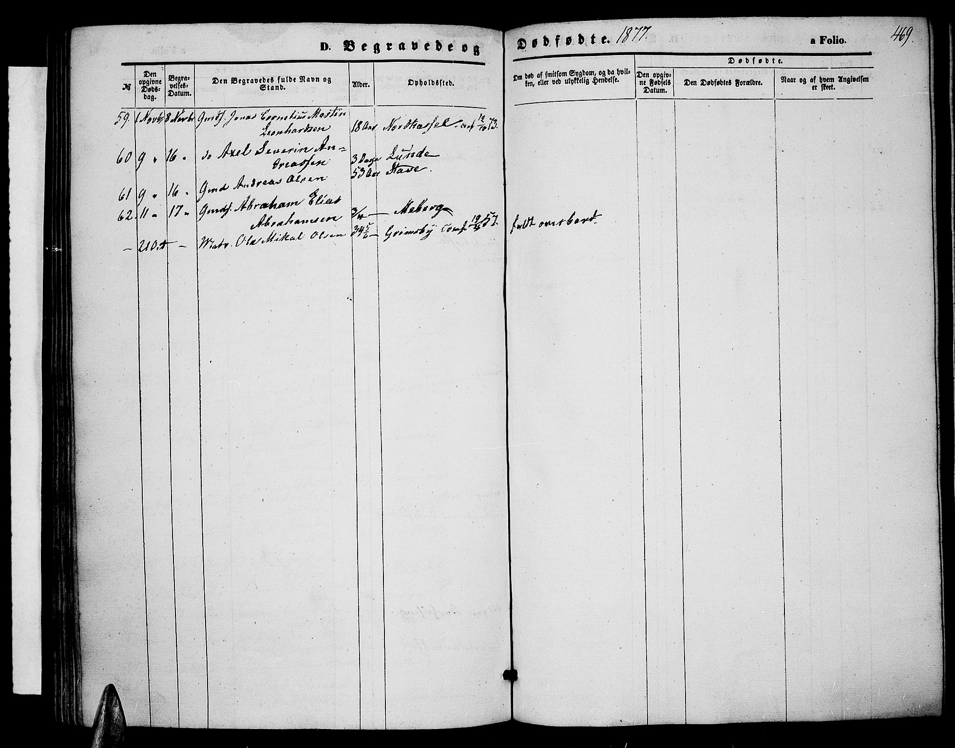 Lista sokneprestkontor, AV/SAK-1111-0027/F/Fb/L0003: Parish register (copy) no. B 3, 1862-1877, p. 469