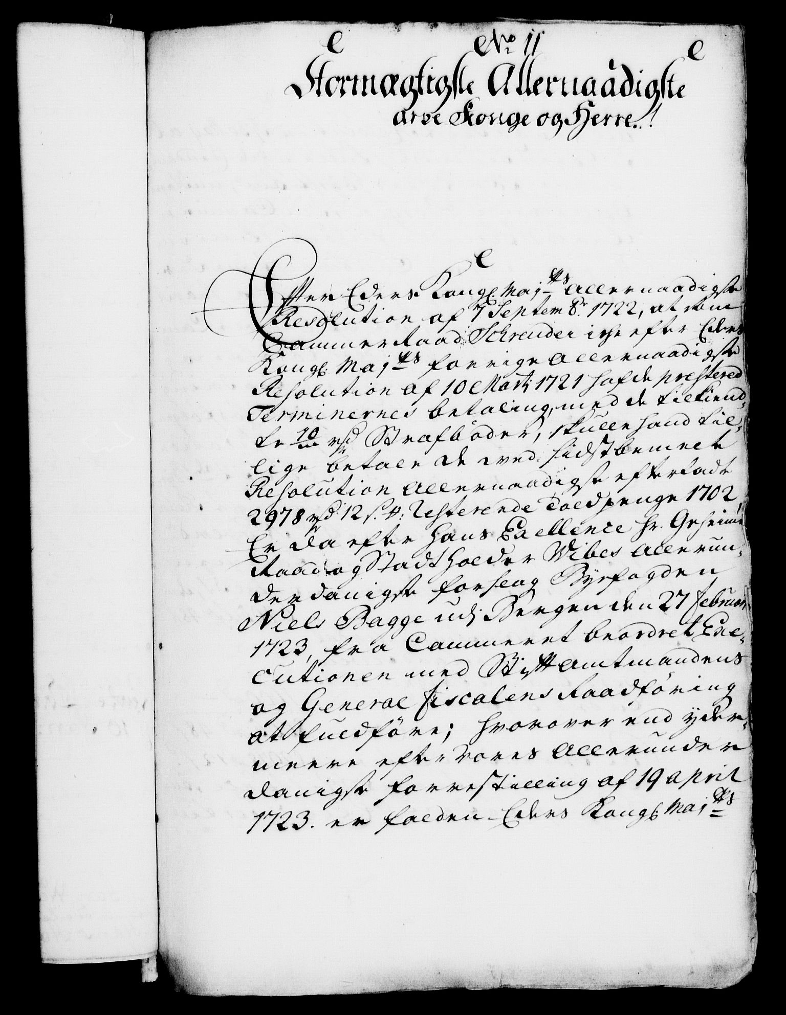 Rentekammeret, Kammerkanselliet, RA/EA-3111/G/Gf/Gfa/L0007: Norsk relasjons- og resolusjonsprotokoll (merket RK 52.7), 1724, p. 138