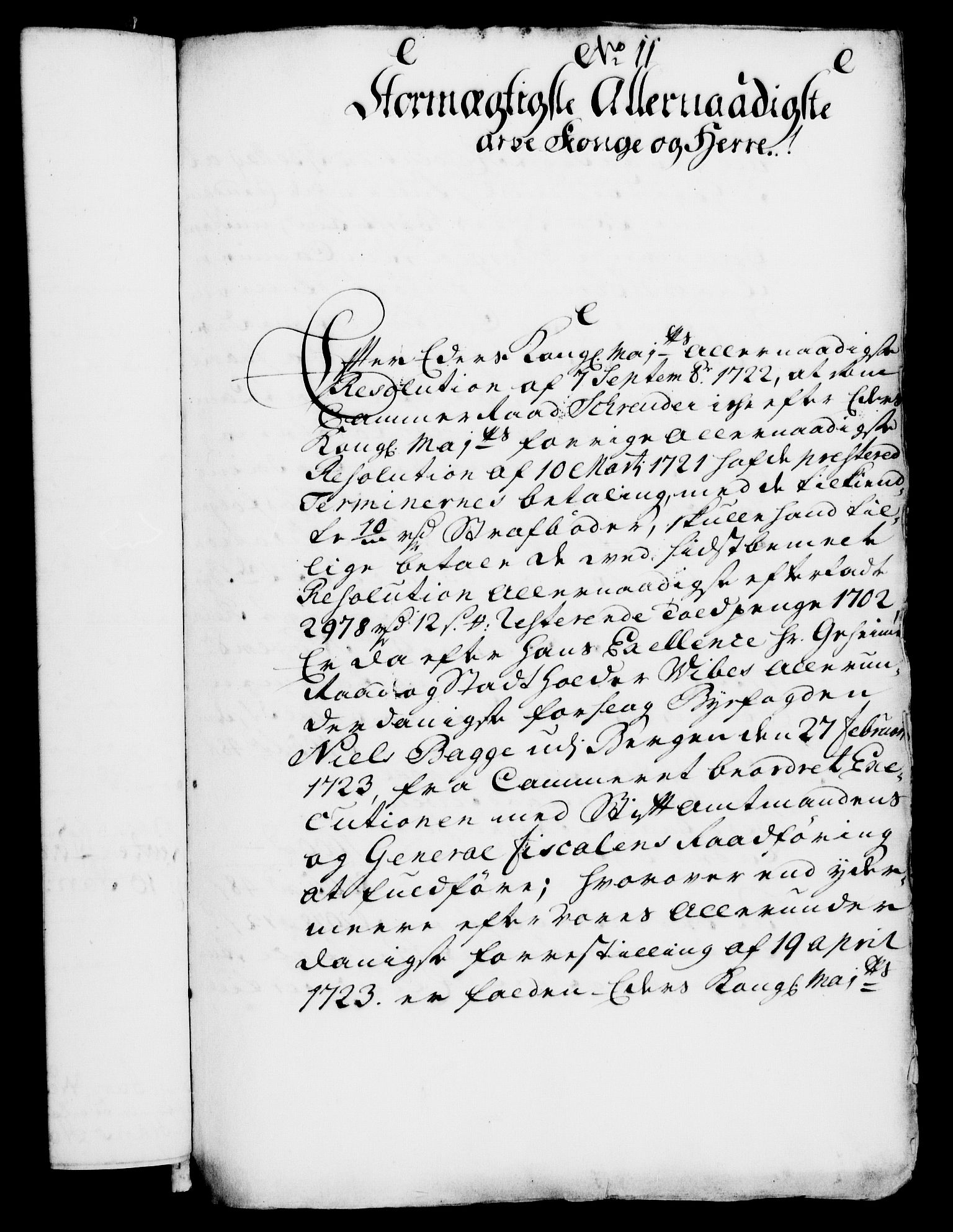 Rentekammeret, Kammerkanselliet, AV/RA-EA-3111/G/Gf/Gfa/L0007: Norsk relasjons- og resolusjonsprotokoll (merket RK 52.7), 1724, p. 138