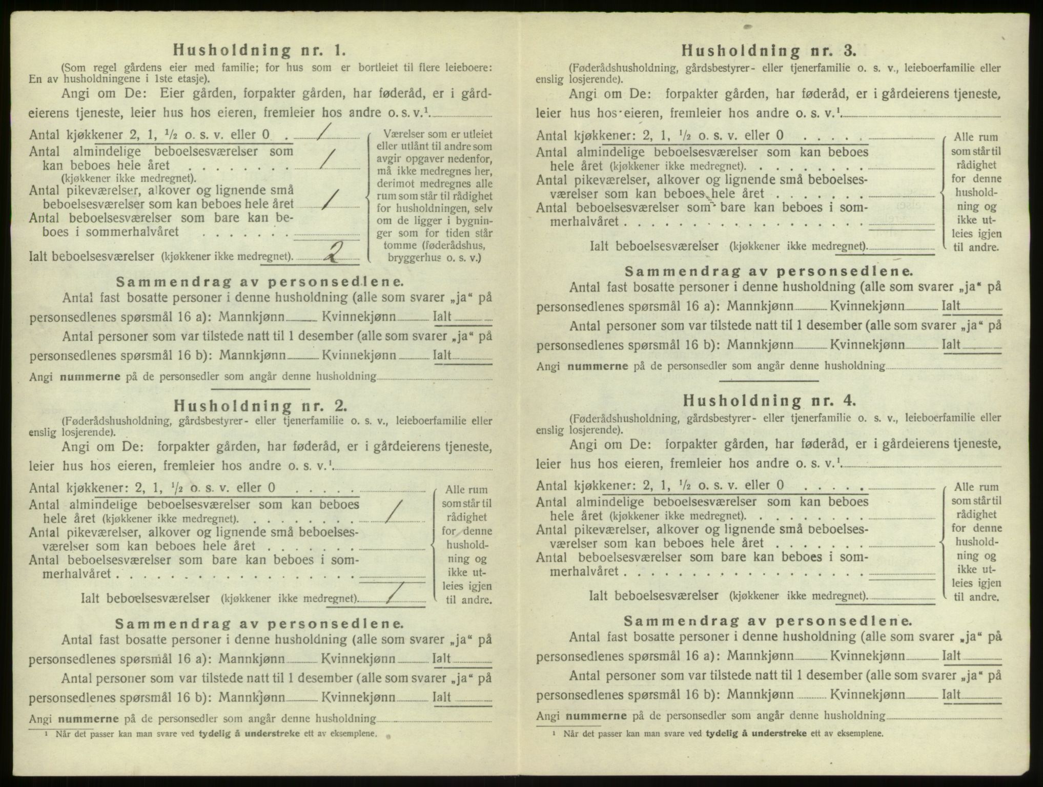 SAB, 1920 census for Ulvik, 1920, p. 82