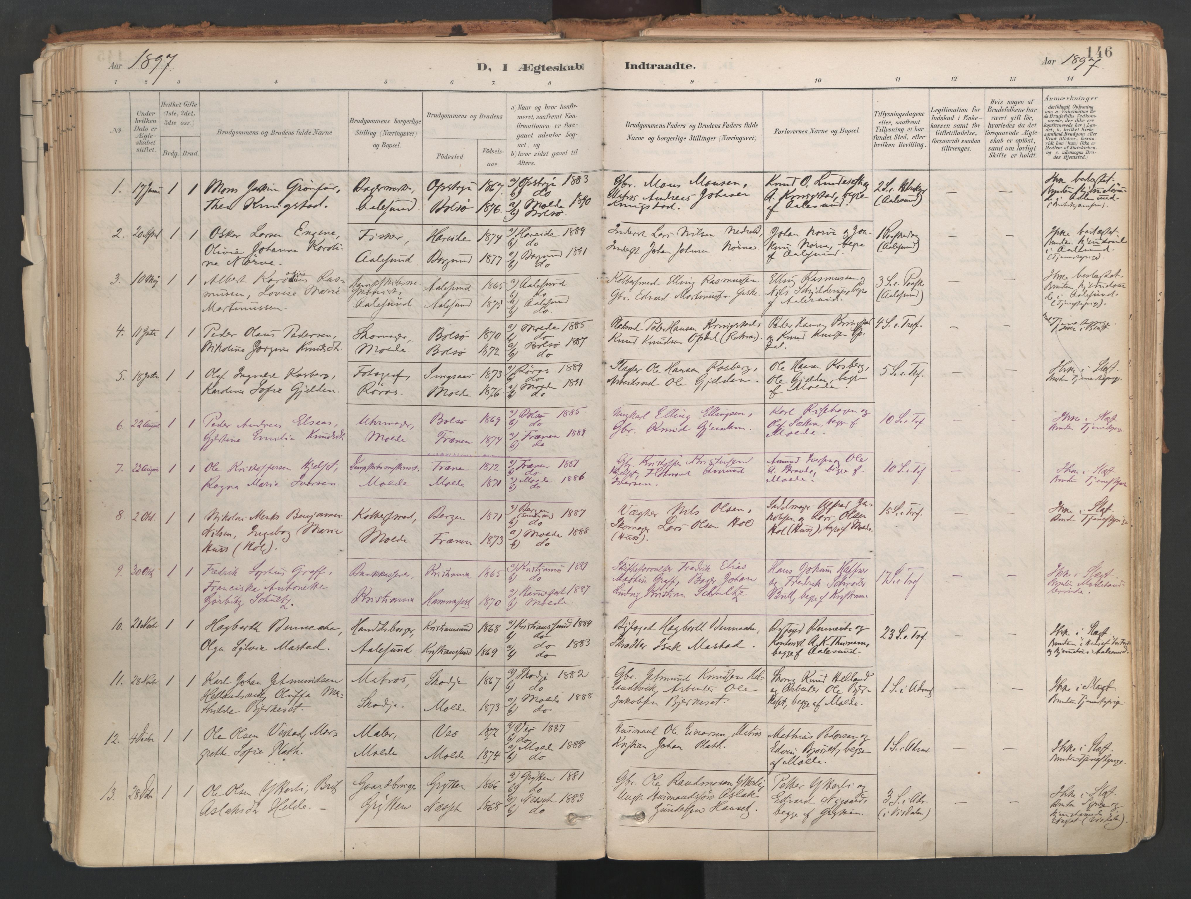 Ministerialprotokoller, klokkerbøker og fødselsregistre - Møre og Romsdal, AV/SAT-A-1454/558/L0692: Parish register (official) no. 558A06, 1887-1971, p. 146