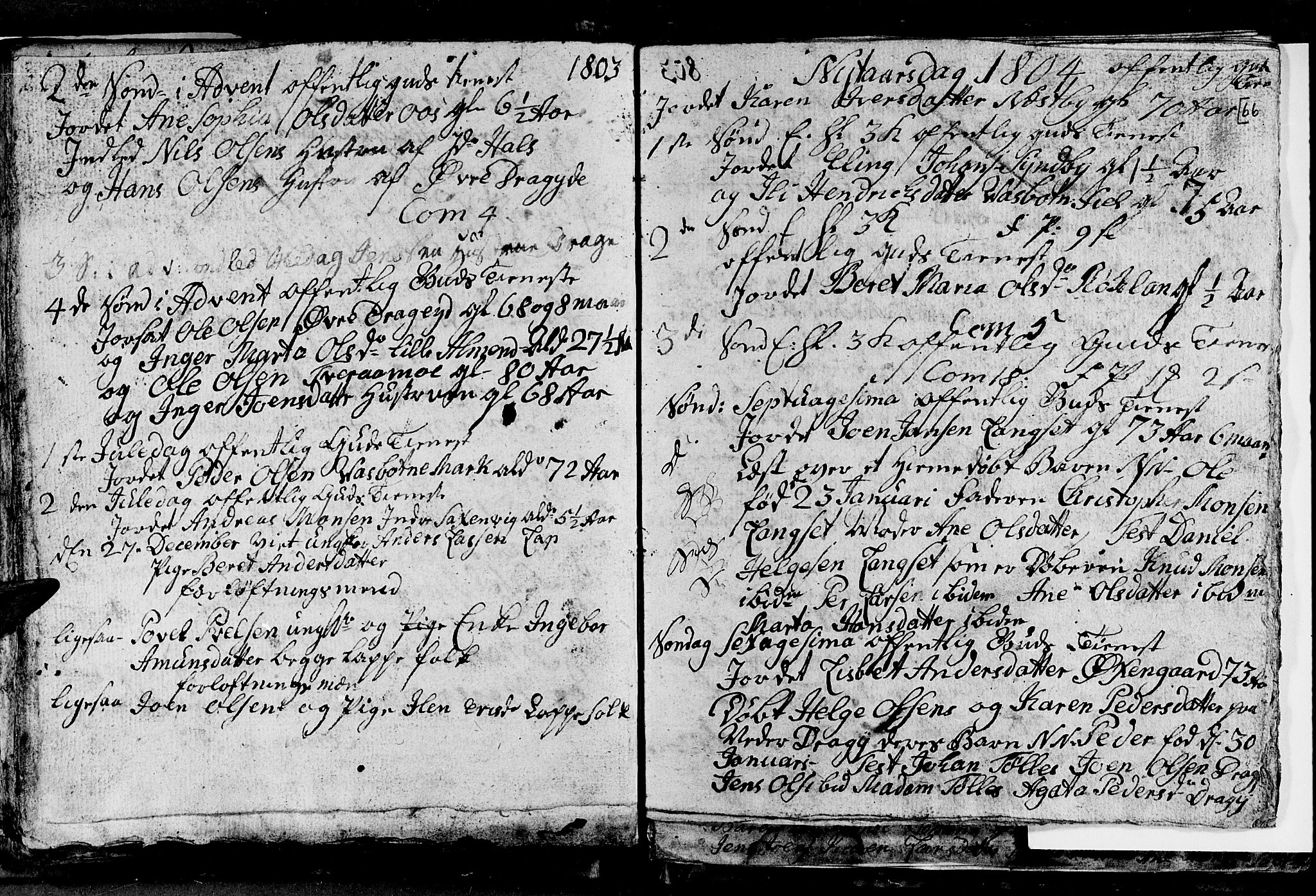 Ministerialprotokoller, klokkerbøker og fødselsregistre - Nordland, SAT/A-1459/847/L0674: Parish register (copy) no. 847C02, 1793-1807, p. 66
